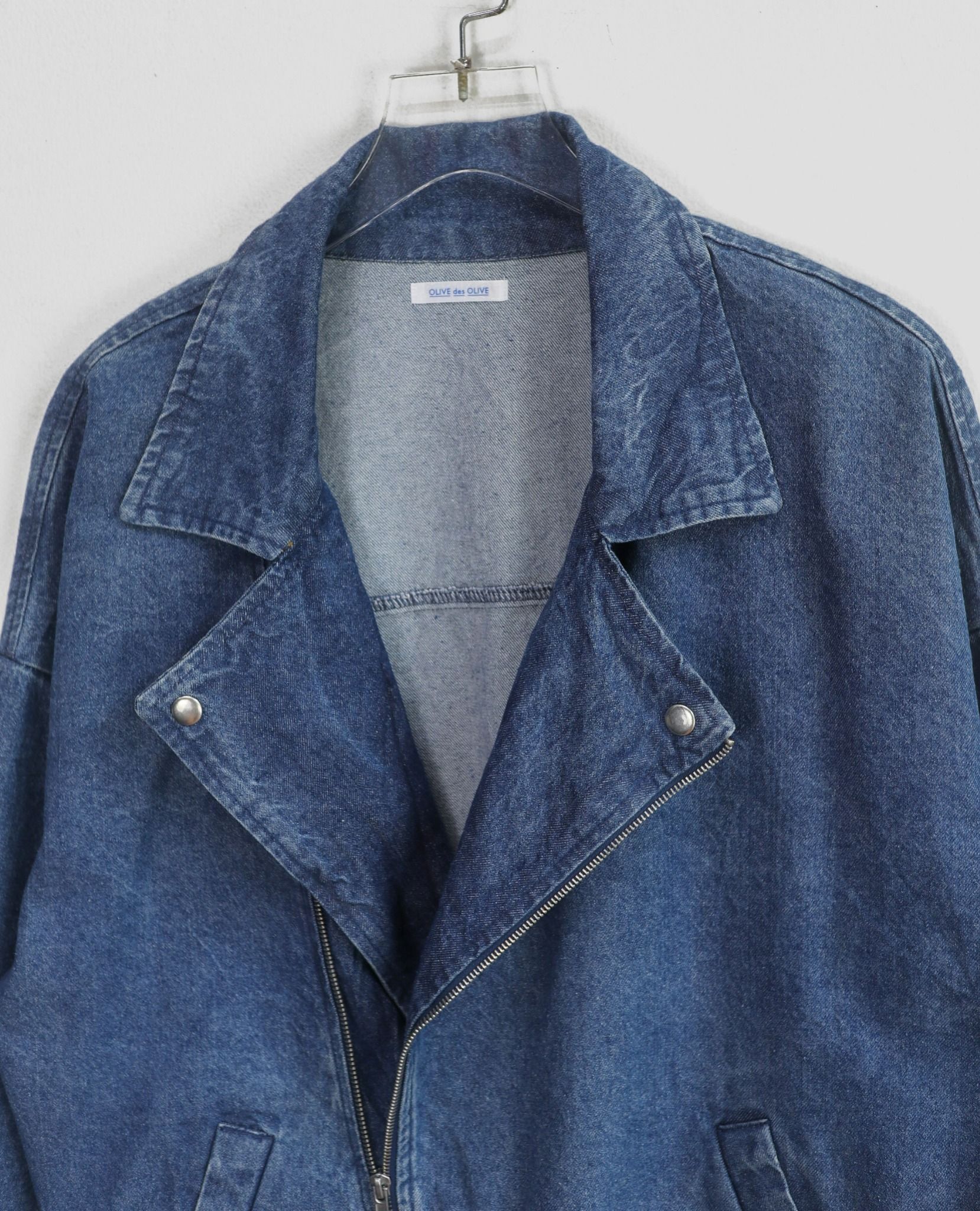 07.12.23 - DENIM BIKER JACKET - OLIVE DES OLIVE