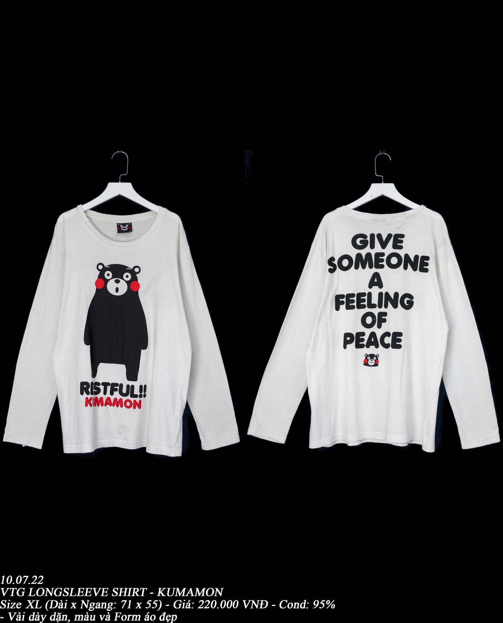 10.07.22 - VTG LONGSLEEVE SHIRT - KUMAMON