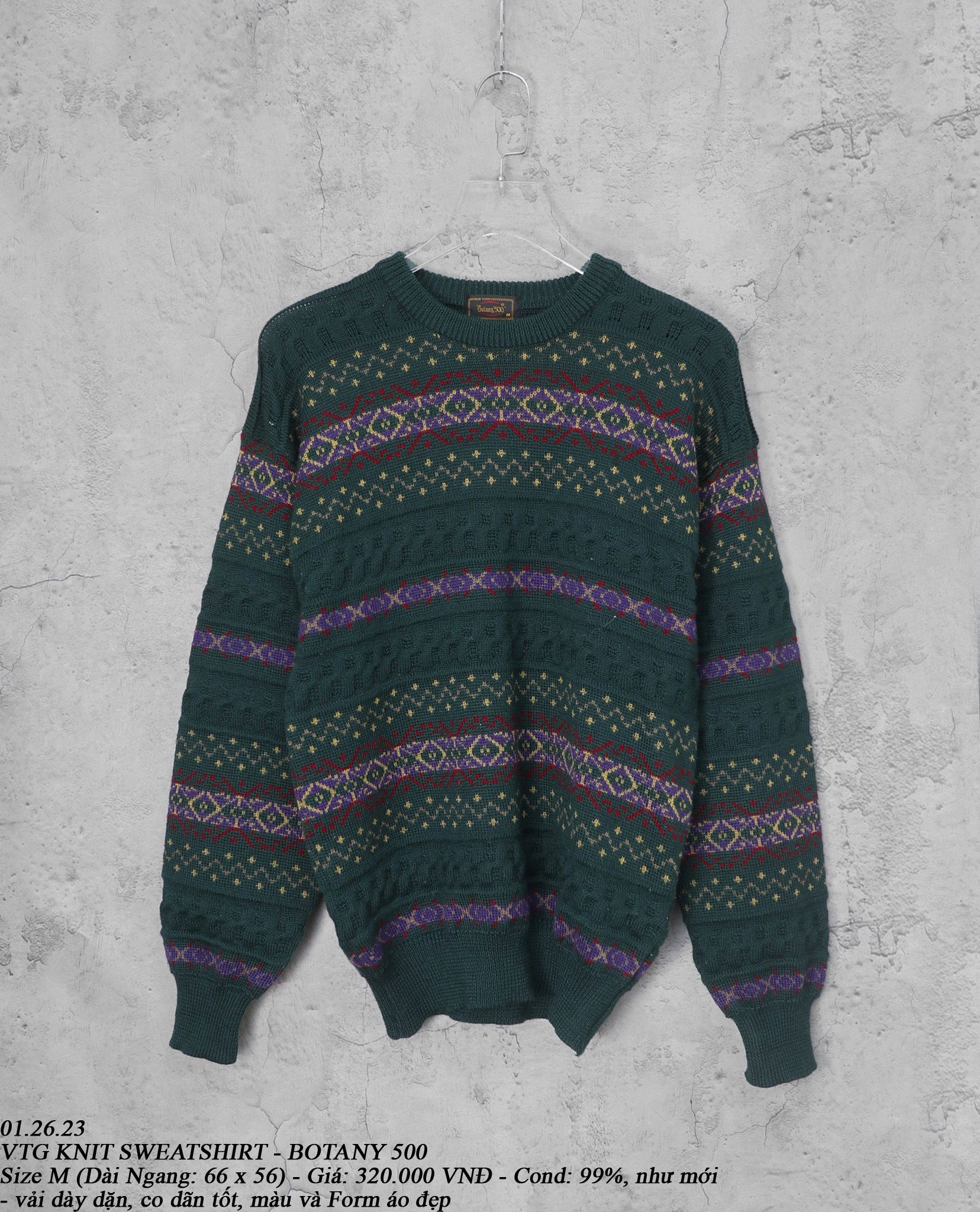 01.26.23 - VTG KNIT SWEATSHIRT - BOTANY 500