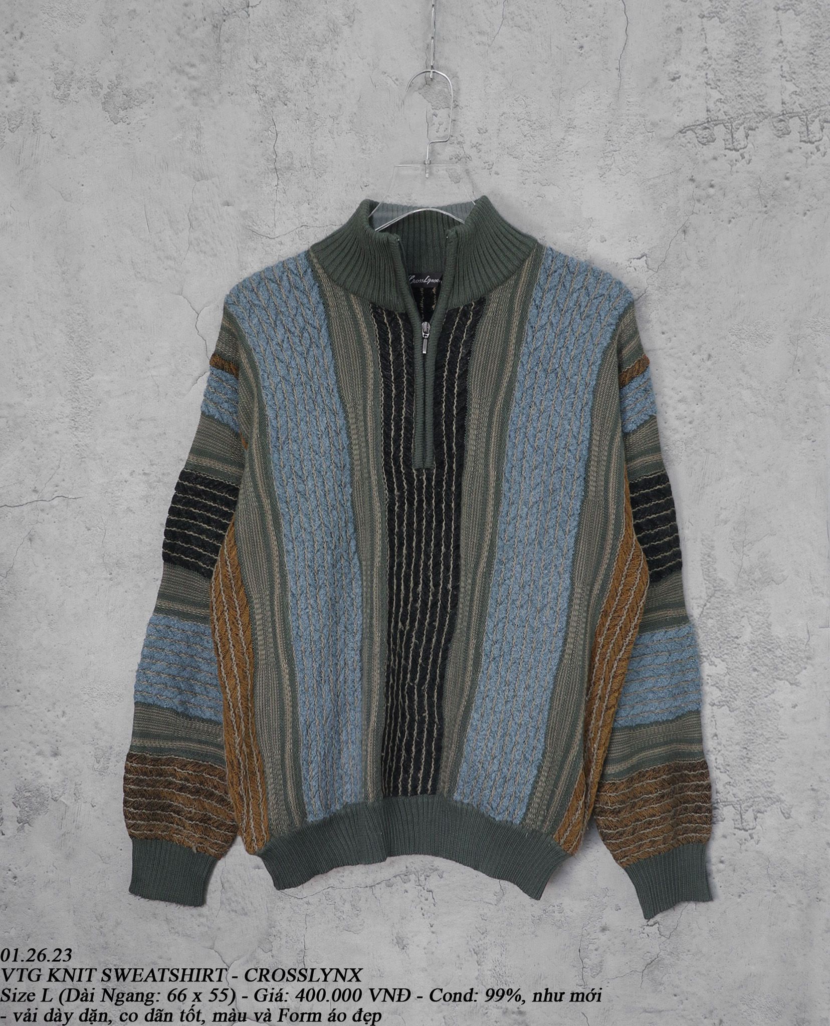 01.26.23 - VTG KNIT SWEATSHIRT - CROSSLYNX