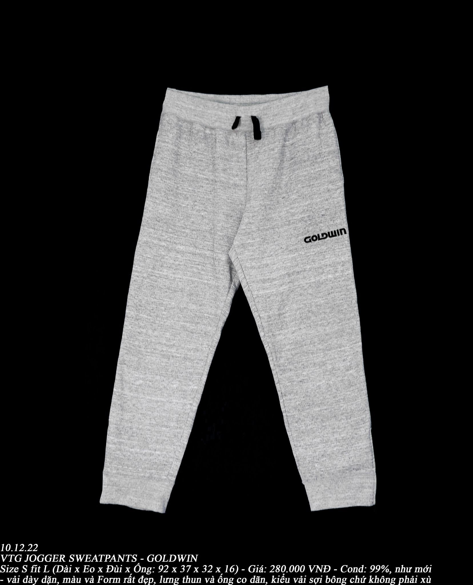 10.12.22 - VTG JOGGER SWEATPANTS - GOLDWIN
