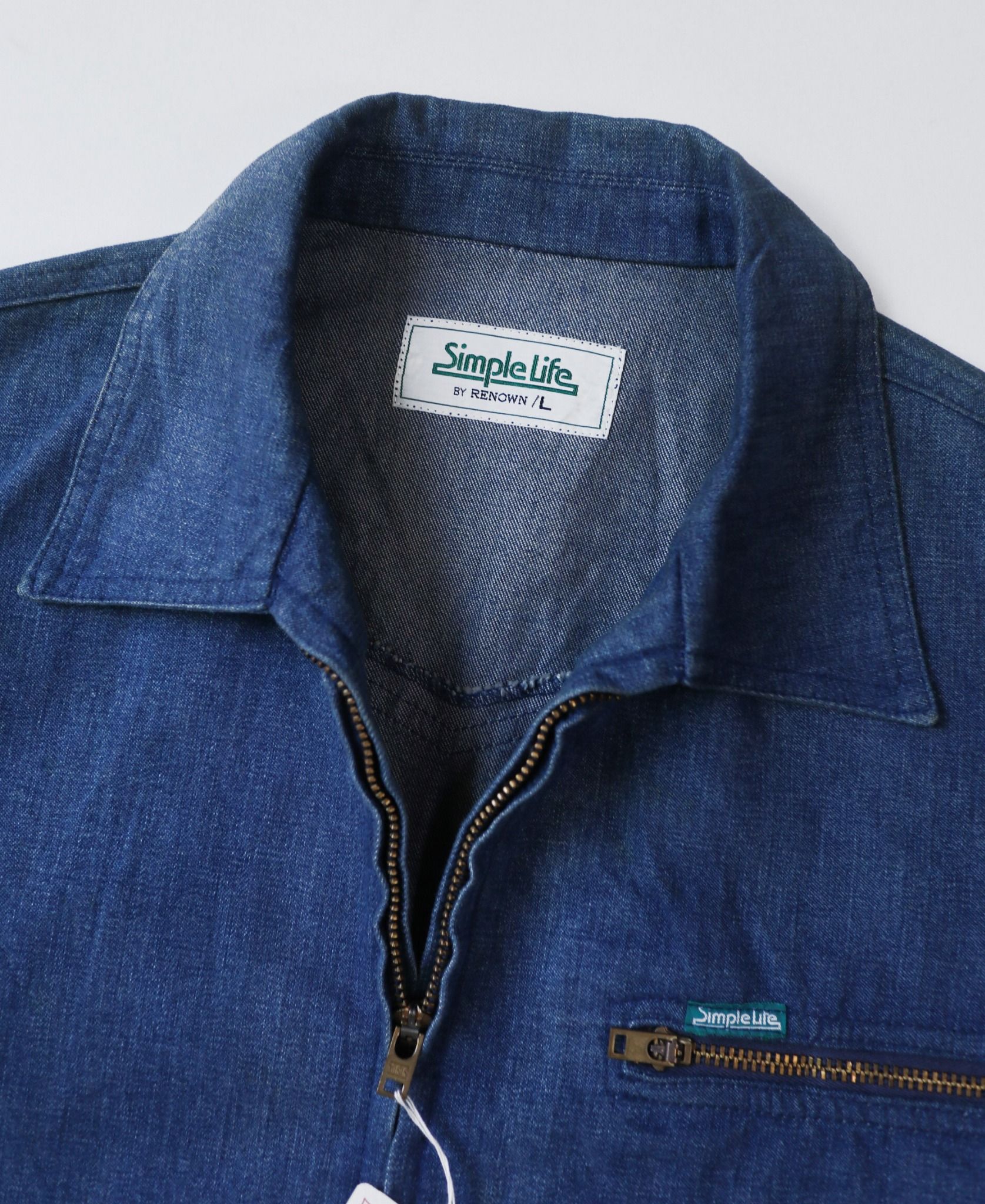 10.28.23 - VTG BLOUSON DENIM JACKET - SIMPLE LIFE by RENOWN