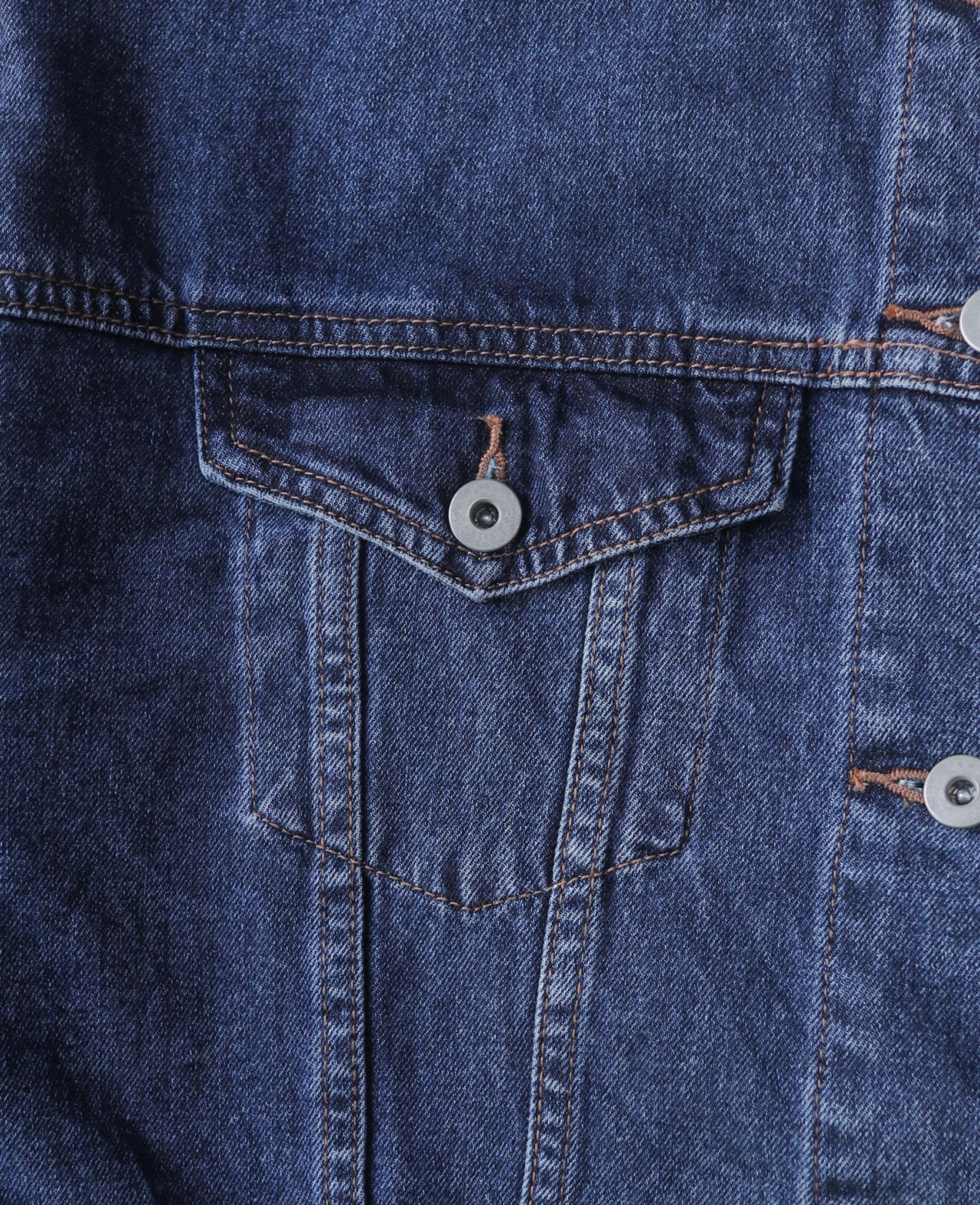 03.20.24 - VTG CROPPED DENIM TRUCKER JACKET - GLOBAL WORK