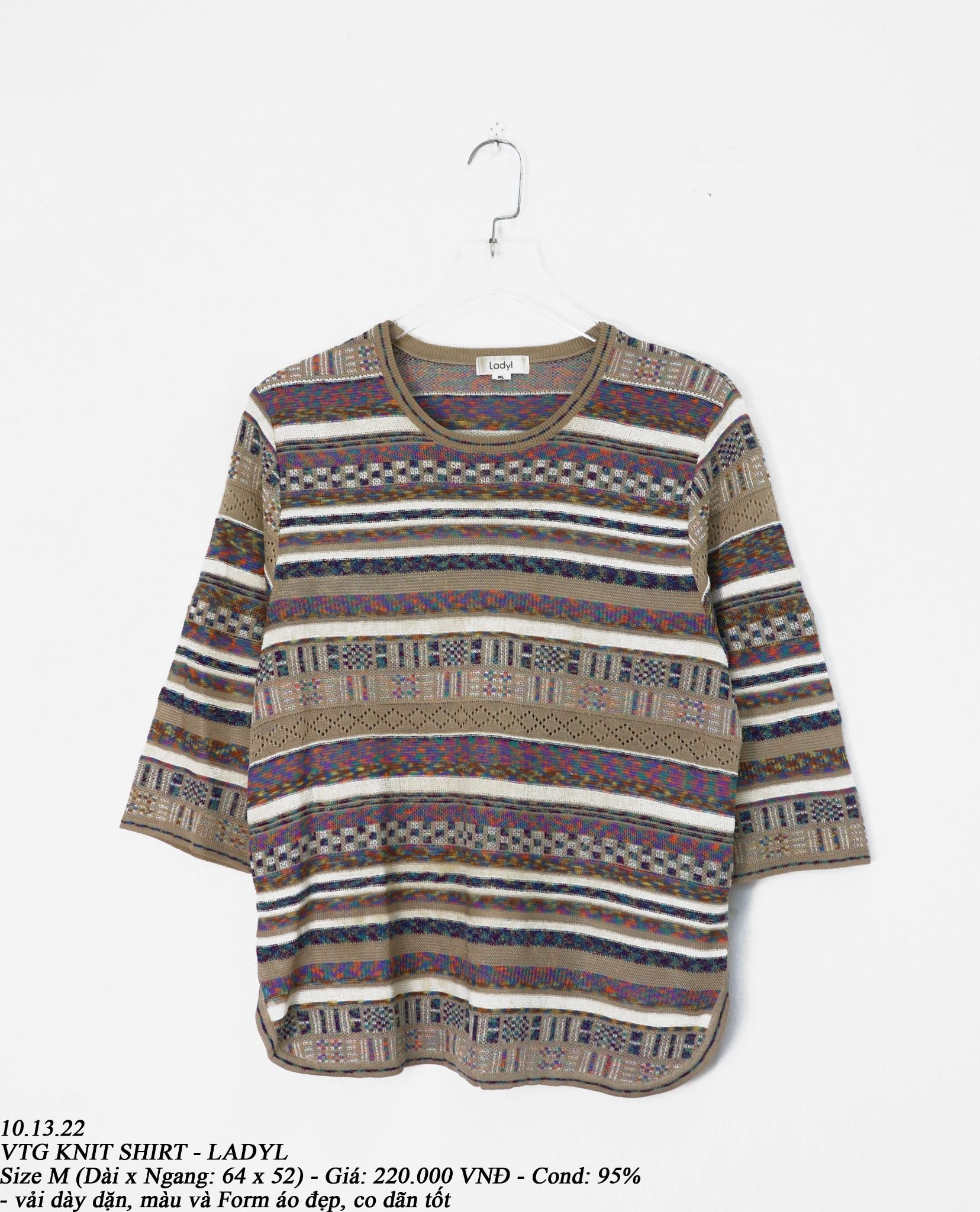 10.13.22 - VTG KNIT SHIRT - LADYL