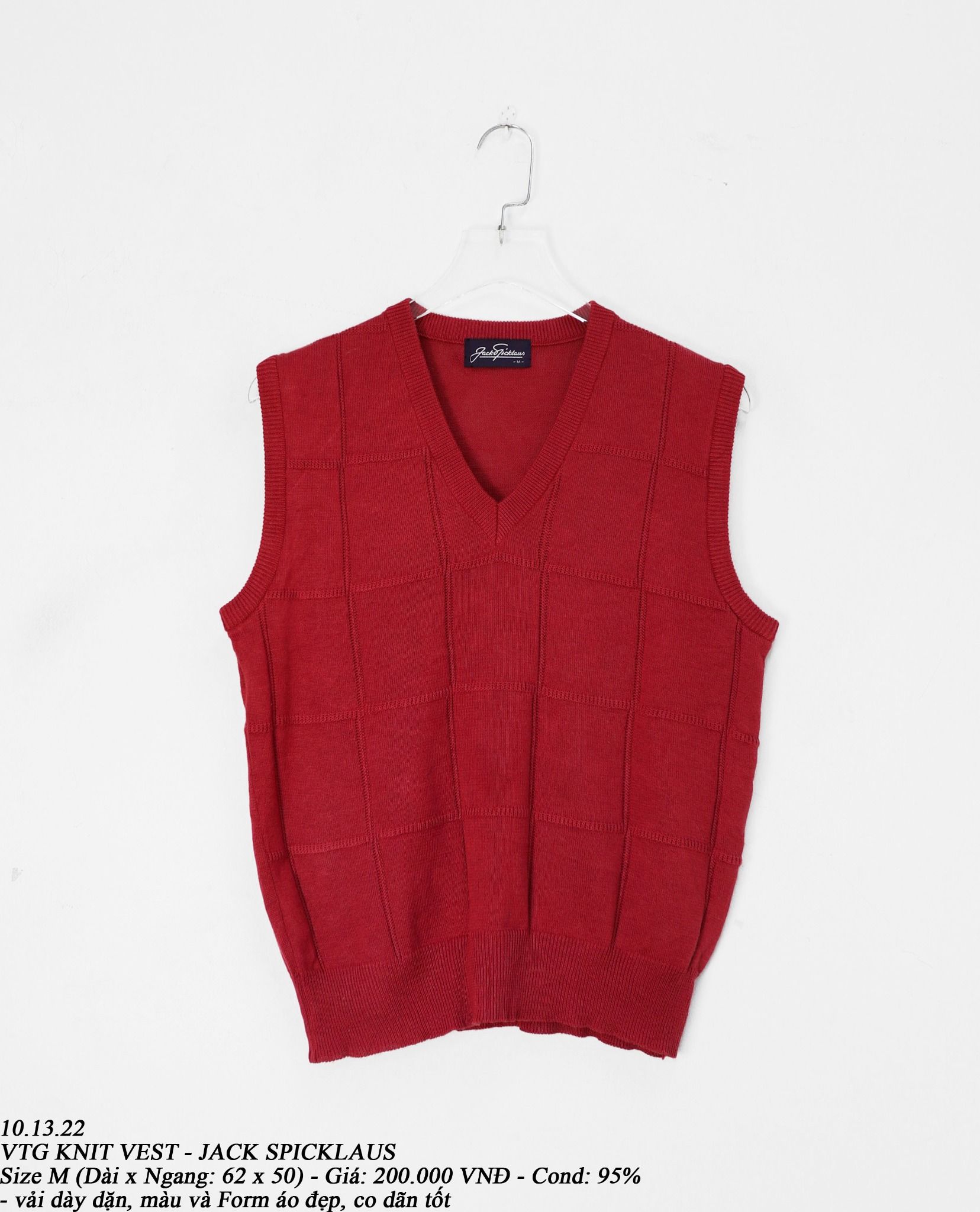 10.13.22 - VTG KNIT VEST - JACK SPICKLAUS