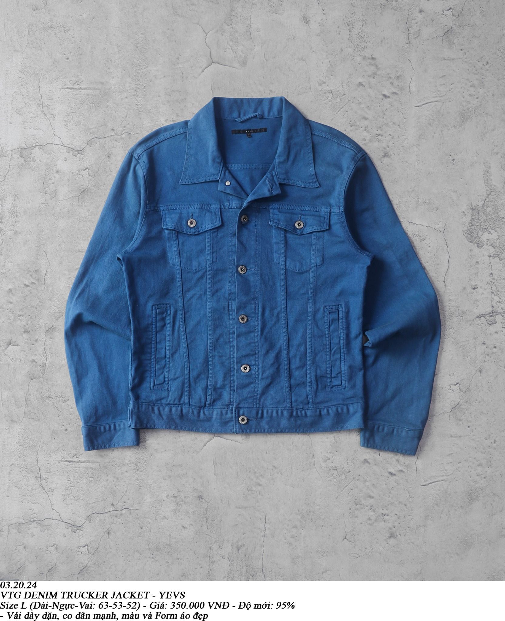 03.20.24 - VTG DENIM TRUCKER JACKET - YEVS