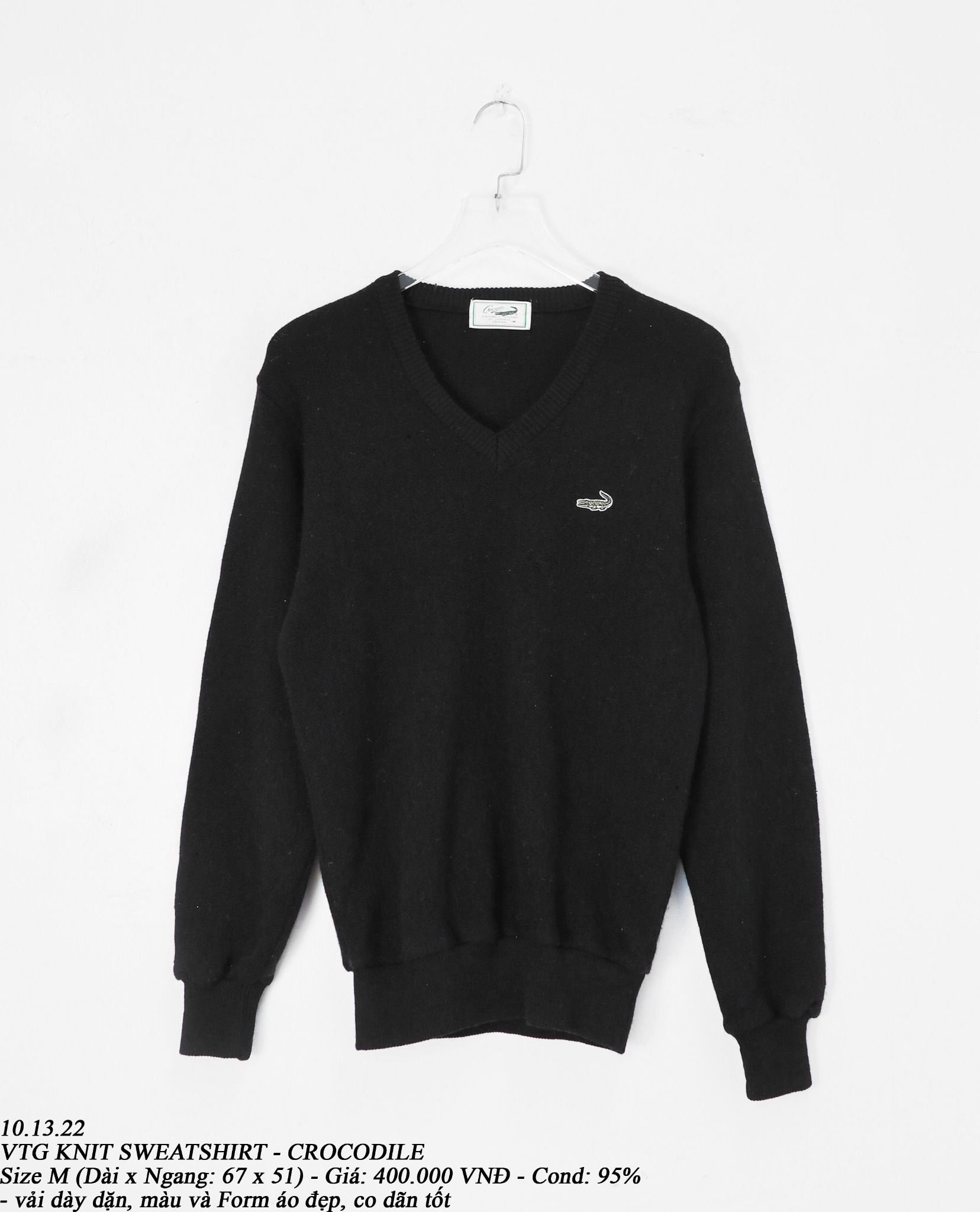 10.13.22 - VTG KNIT SWEATSHIRT - CROCODILE