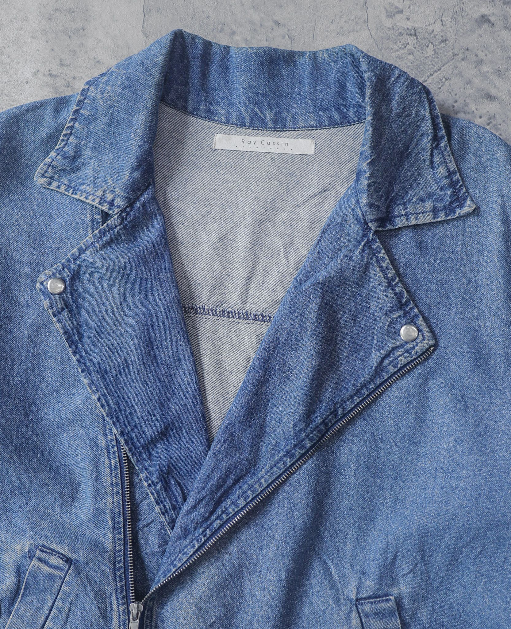 03.20.24 - VTG BIKER DENIM JACKET - RAY CASSIN
