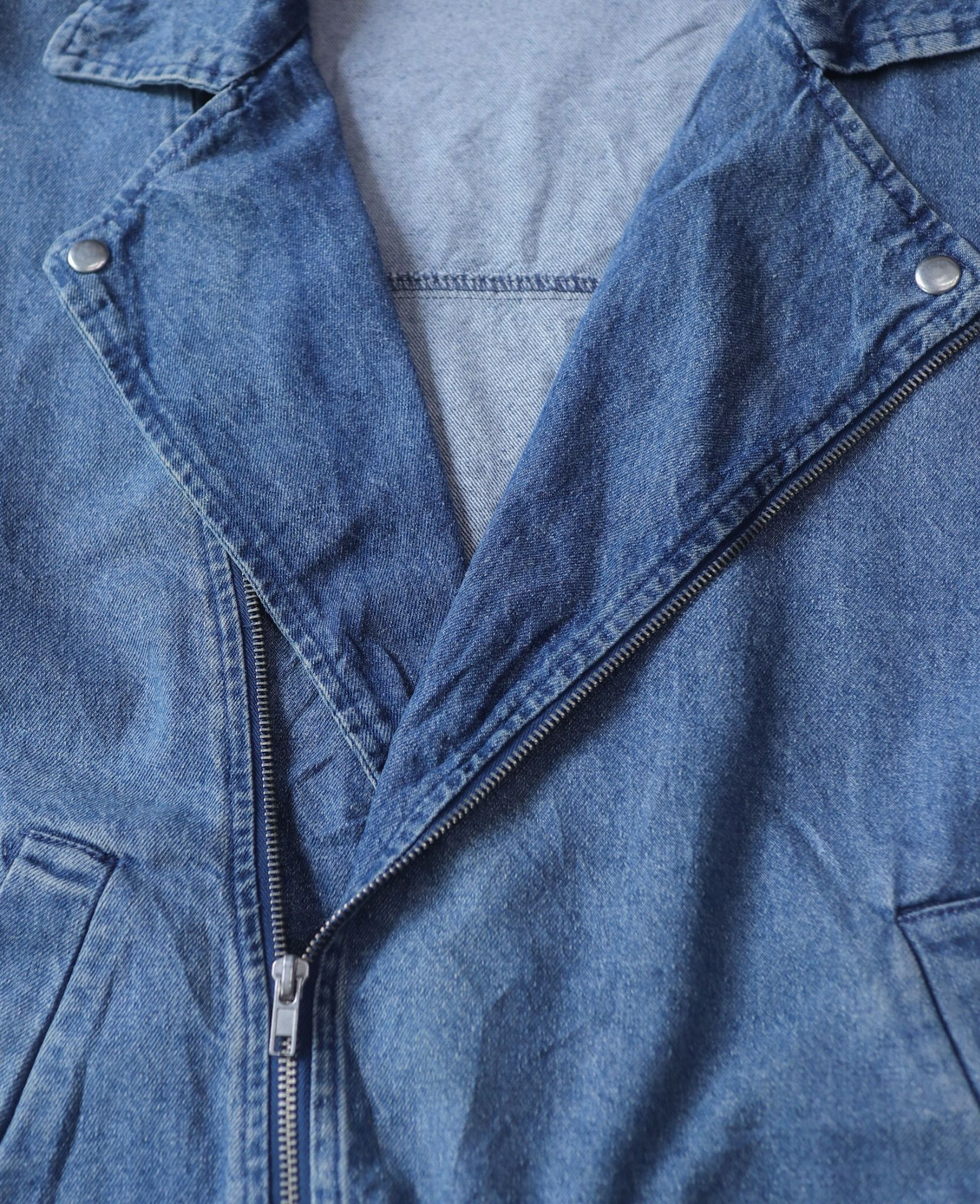 03.20.24 - VTG BIKER DENIM JACKET - RAY CASSIN