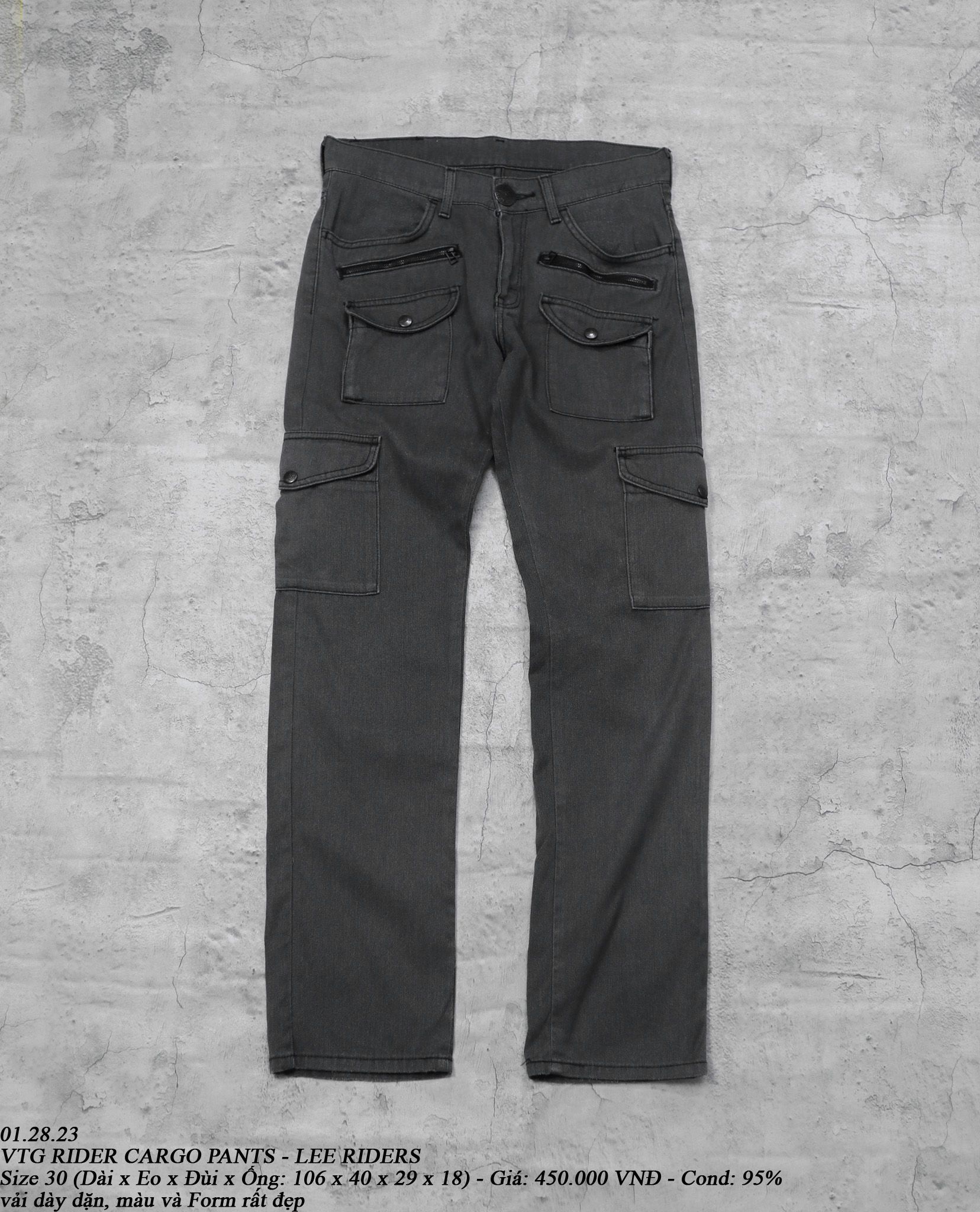 01.28.23 - VTG RIDER CARGO PANTS - LEE RIDERS