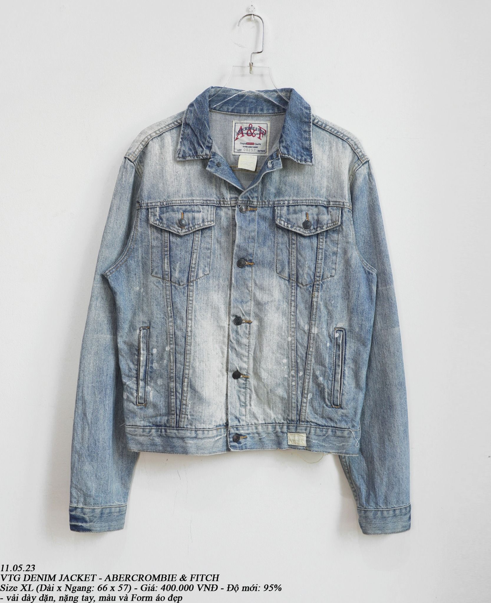 11.05.23 - VTG DENIM JACKET - ABERCROMBIE & FITCH