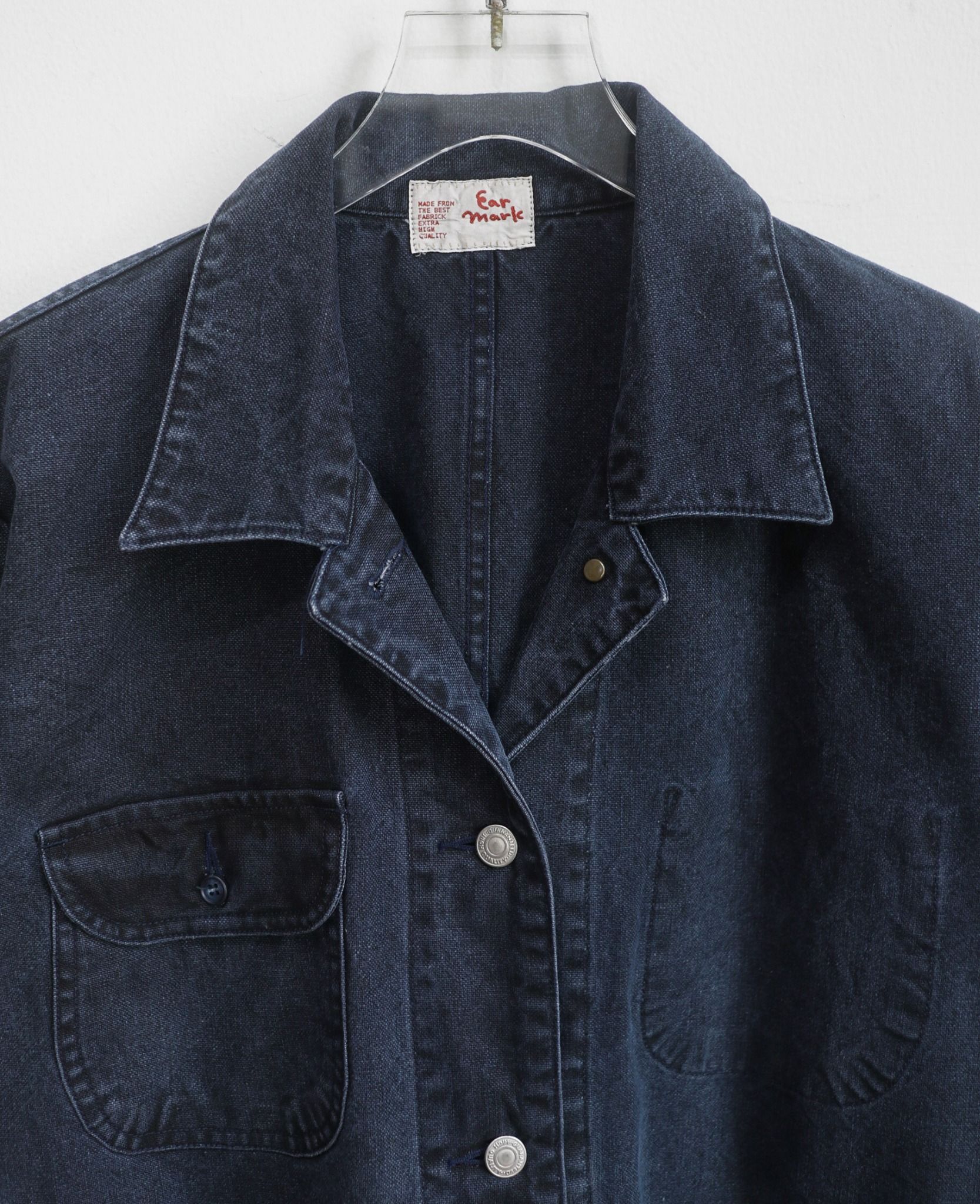 11.05.23 - VTG DENIM CHORE COAT JACKET - EAR MARK