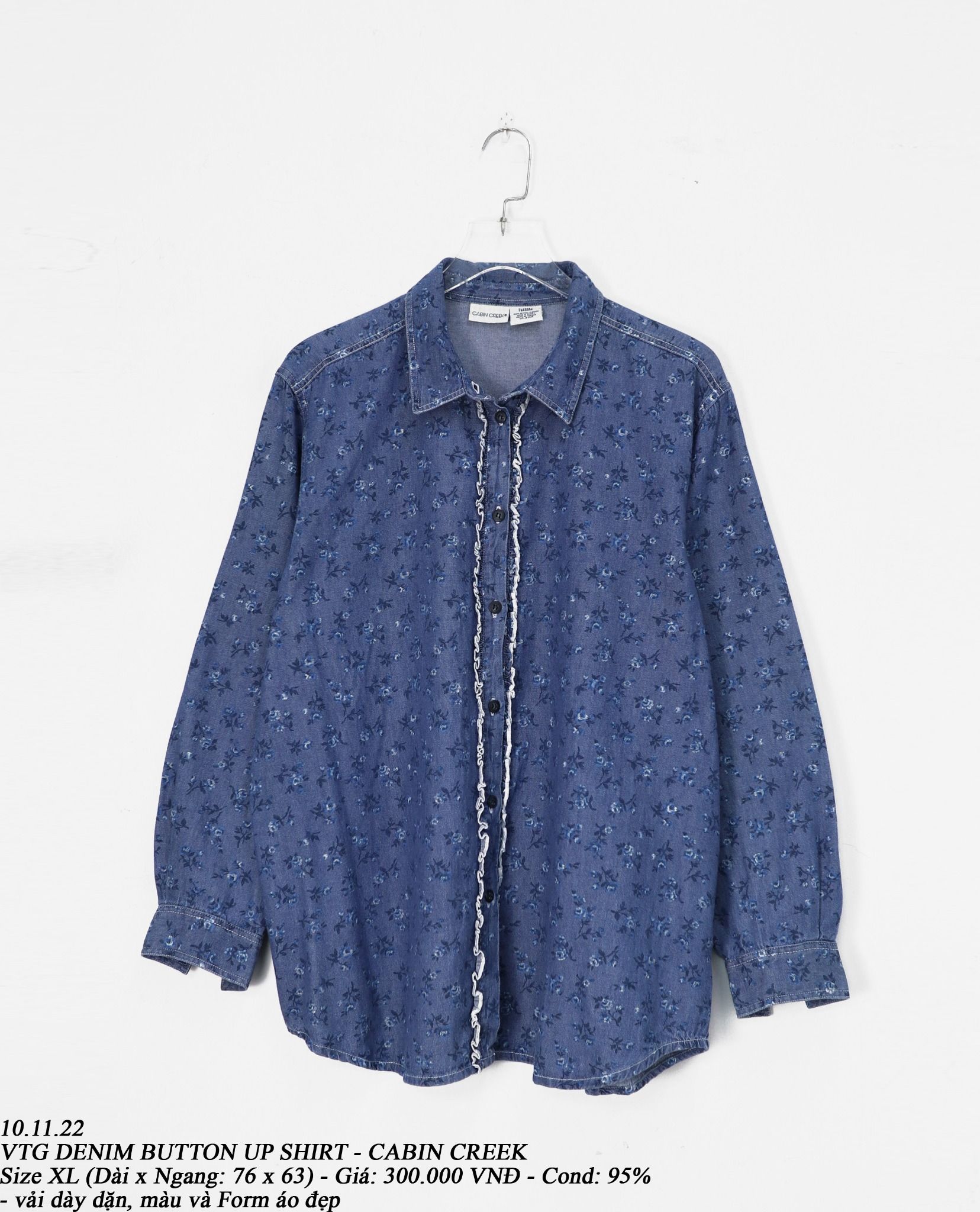 10.11.22 - VTG BUTTON UP SHIRT - CABIN CREEK