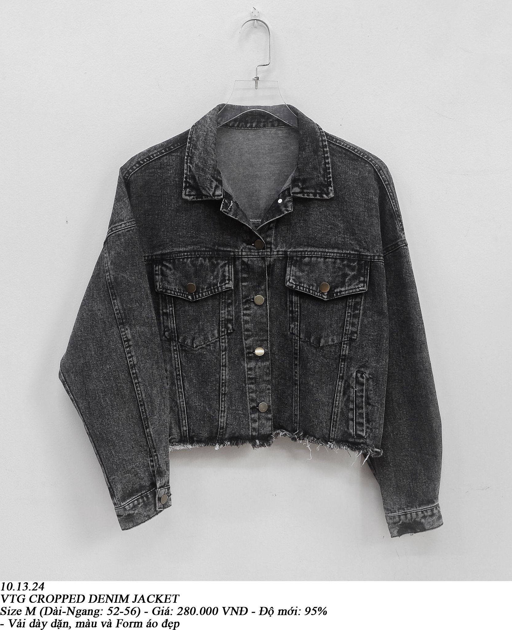 10.13.24 - VTG CROPPED DENIM JACKET