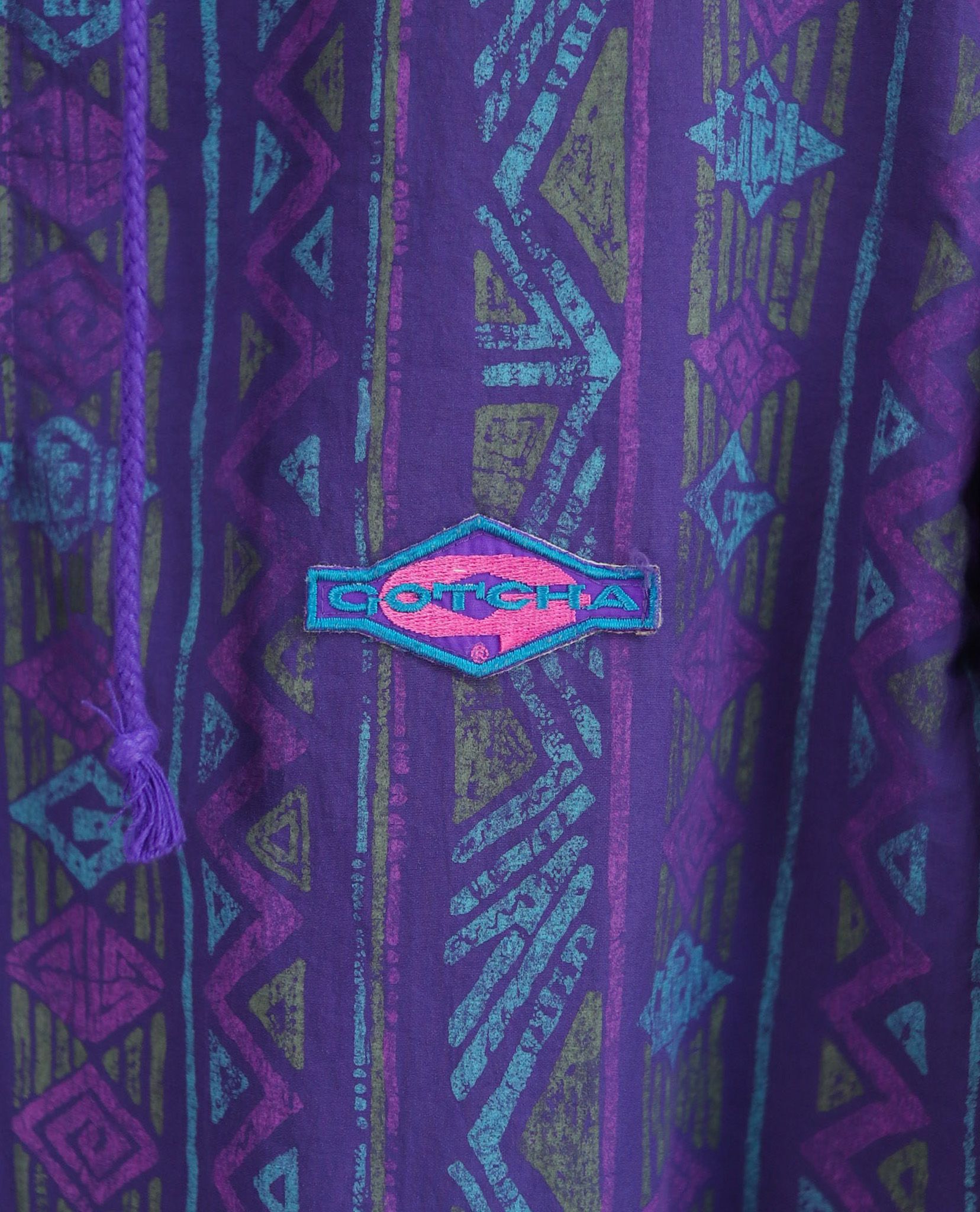 06.25.23 - VTG QUARTER ZIP WINDBREAKER JACKET - GOTCHA
