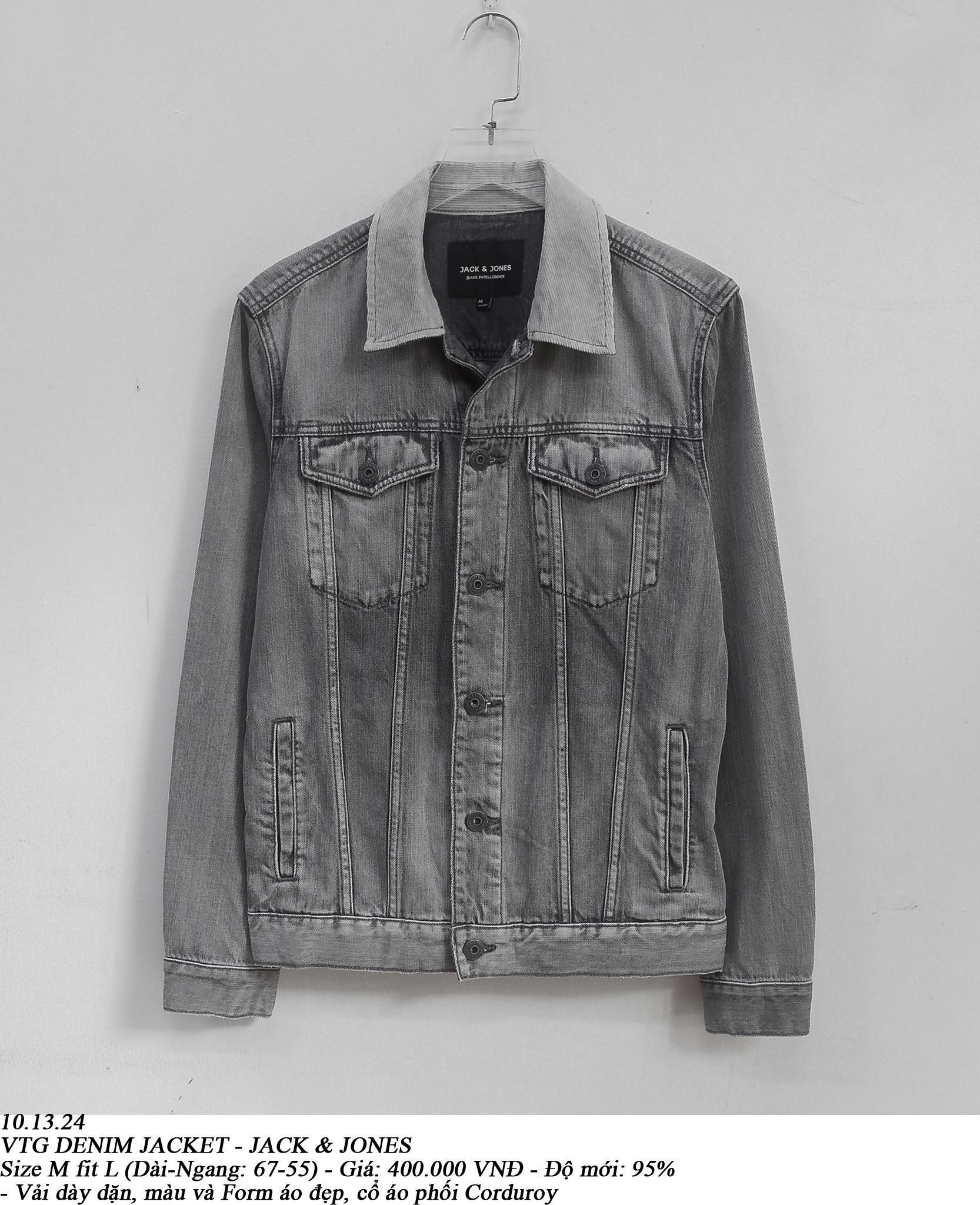 10.13.24 - VTG DENIM JACKET - JACK & JONES