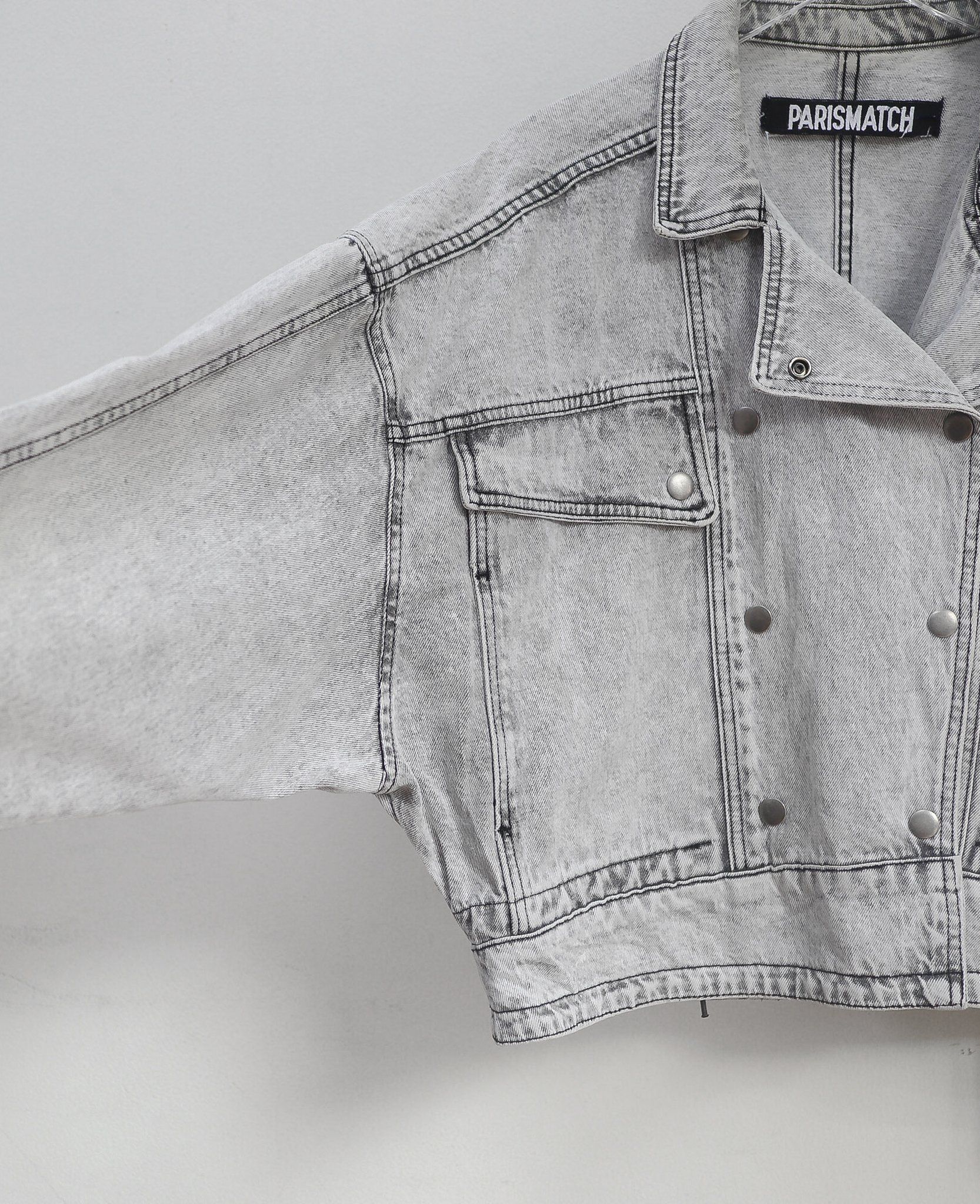 10.13.24 - VTG CROPPED DENIM JACKET - PARIS MATCH