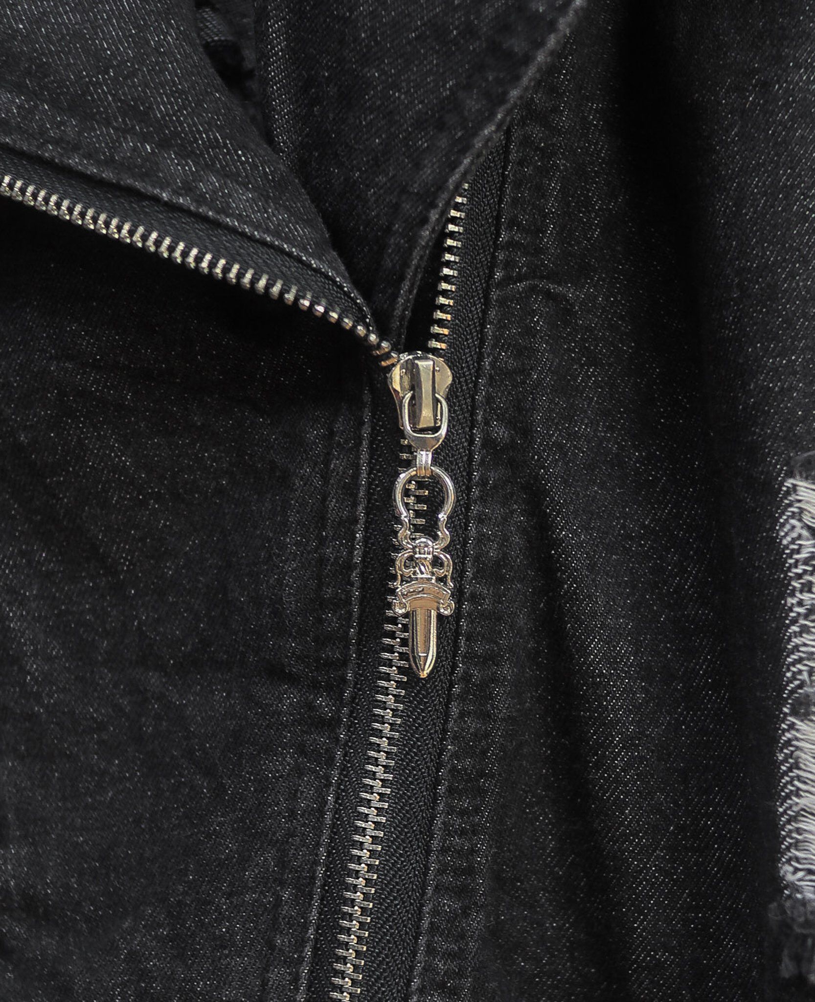 10.13.24 - VTG DENIM BIKER VEST JACKET - XL - YS