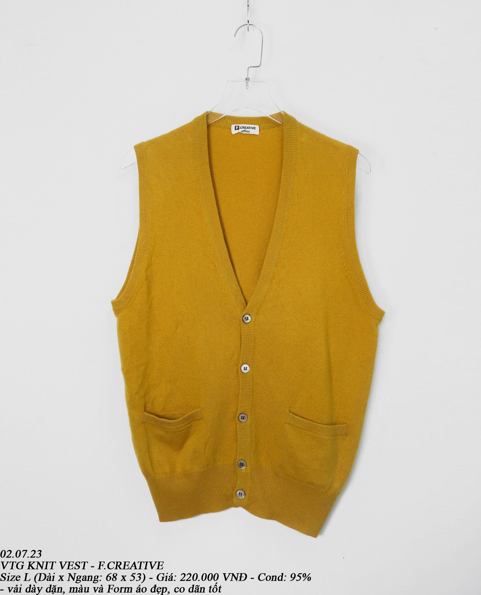 02.07.23 - VTG KNIT VEST - F.CREATIVE