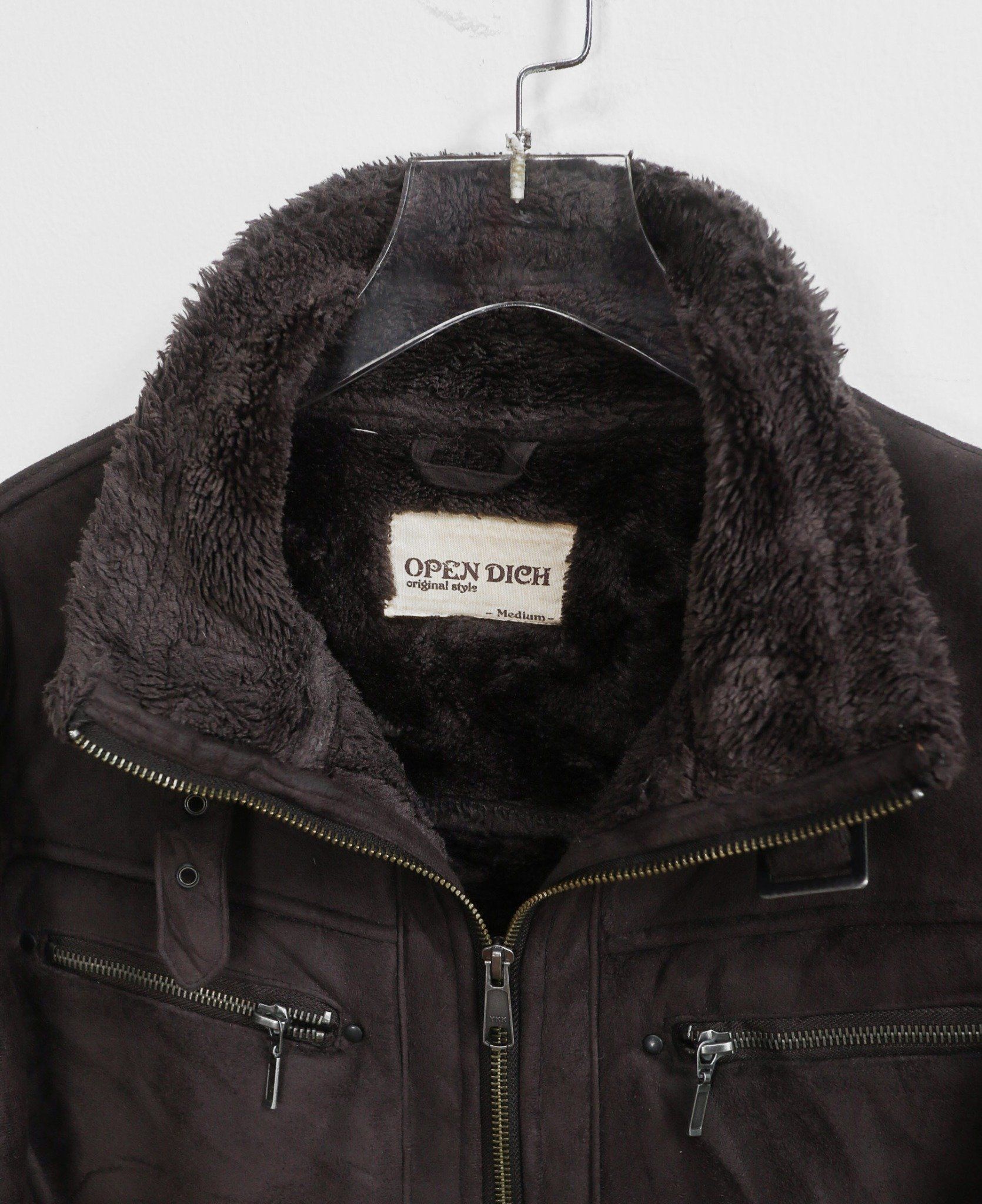 11.22.23 - VTG SHEARLING LINED SUEDE MOTOR JACKET - OPEN DICH