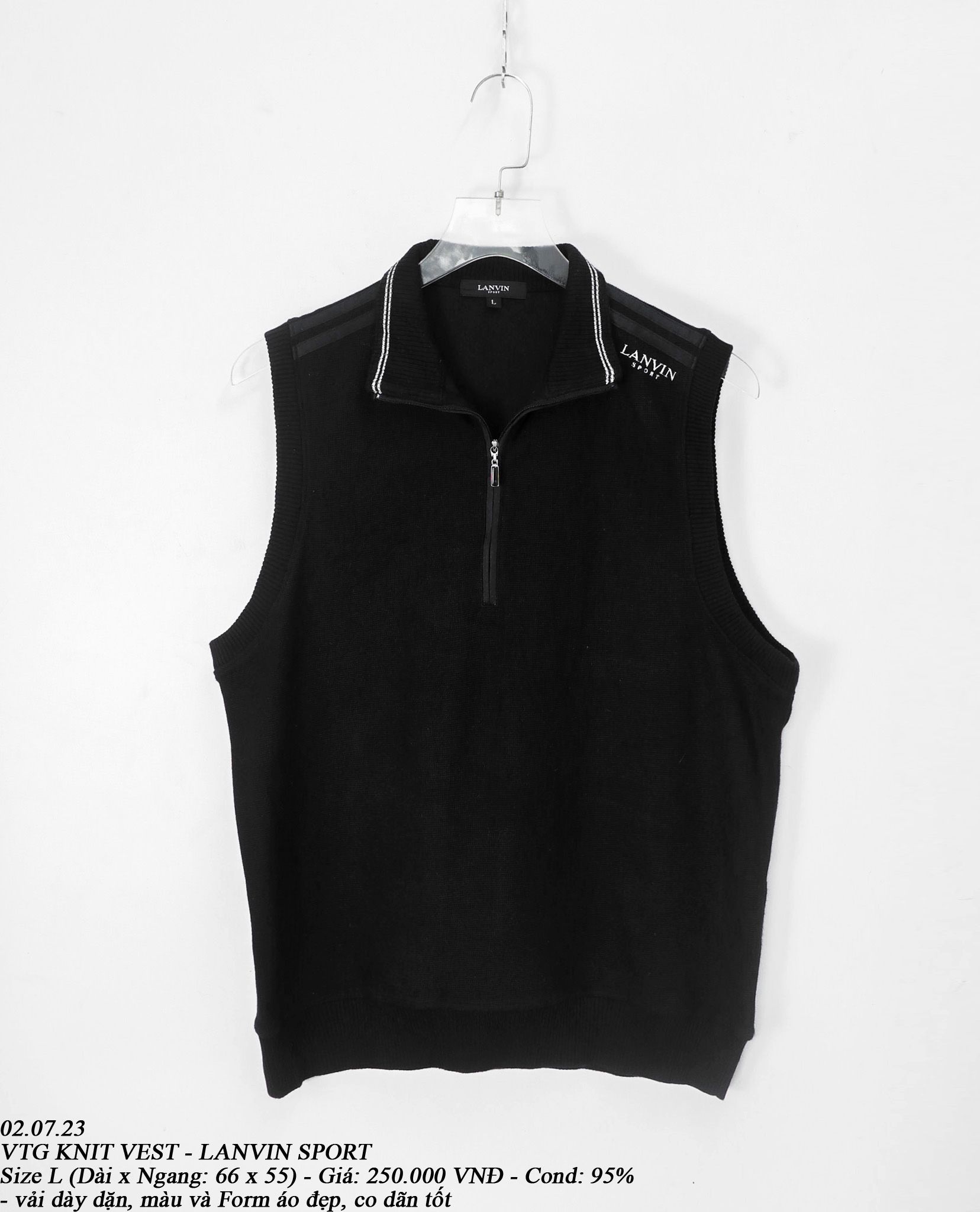 02.07.23 - VTG KNIT VEST - LANVIN SPORT