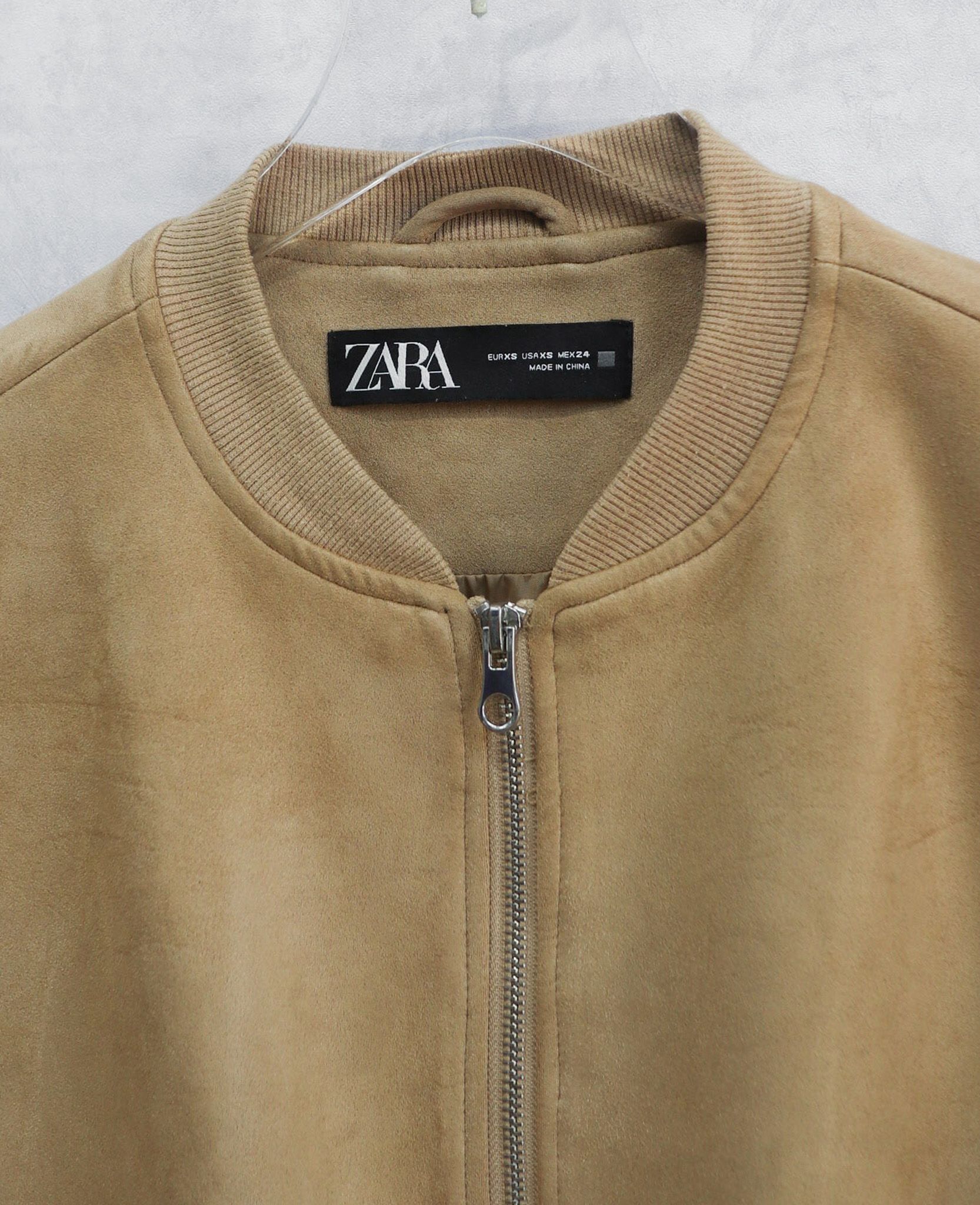 03.27.24 - VTG CROPPED SUEDE BOMBER JACKET - ZARA