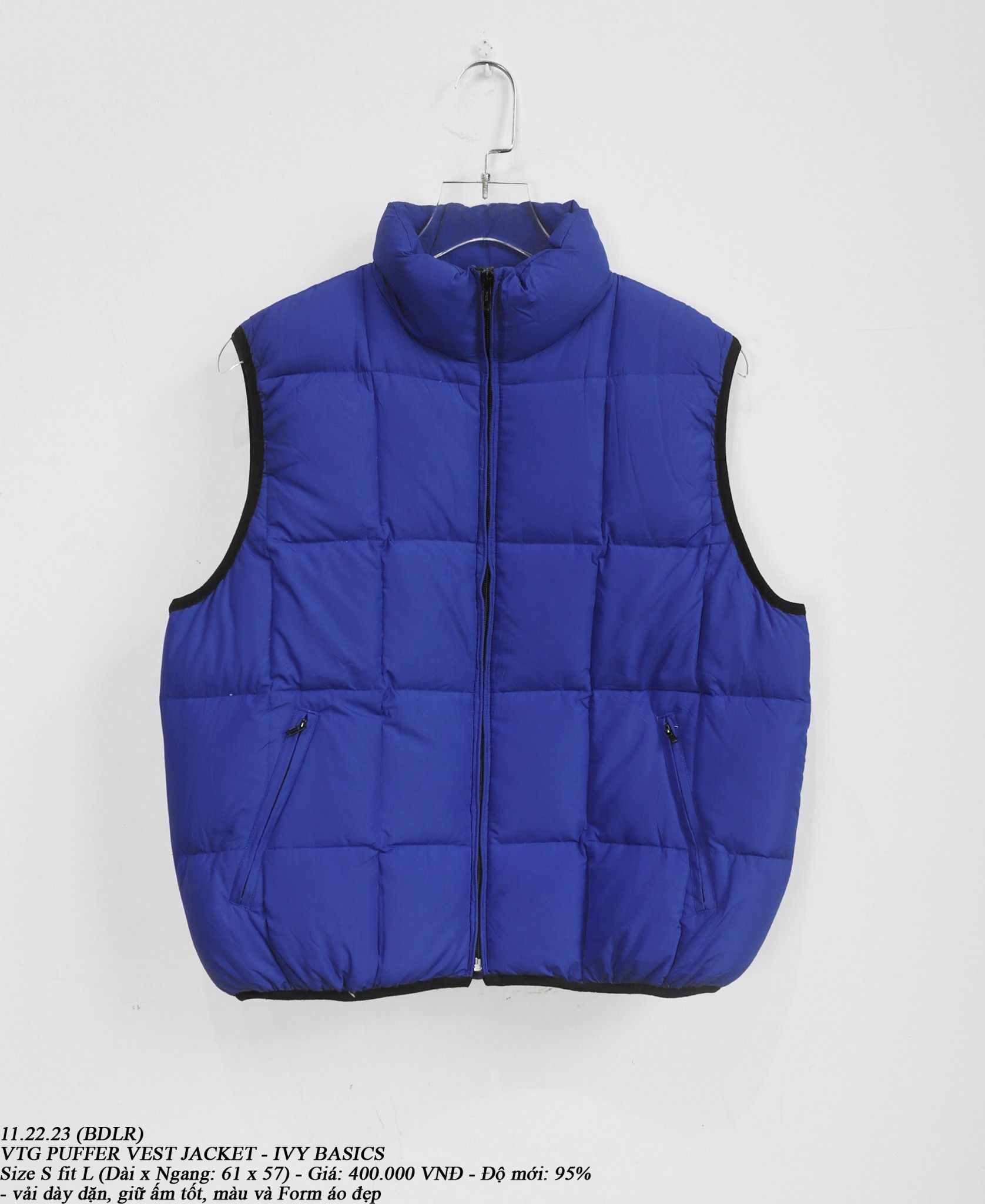 11.22.23 - VTG PUFFER VEST JACKET - IVY BASIC