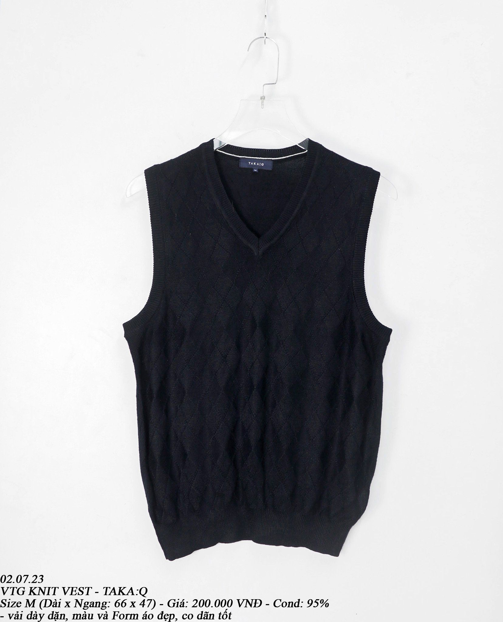 02.07.23 - VTG KNIT VEST - TAKA:Q