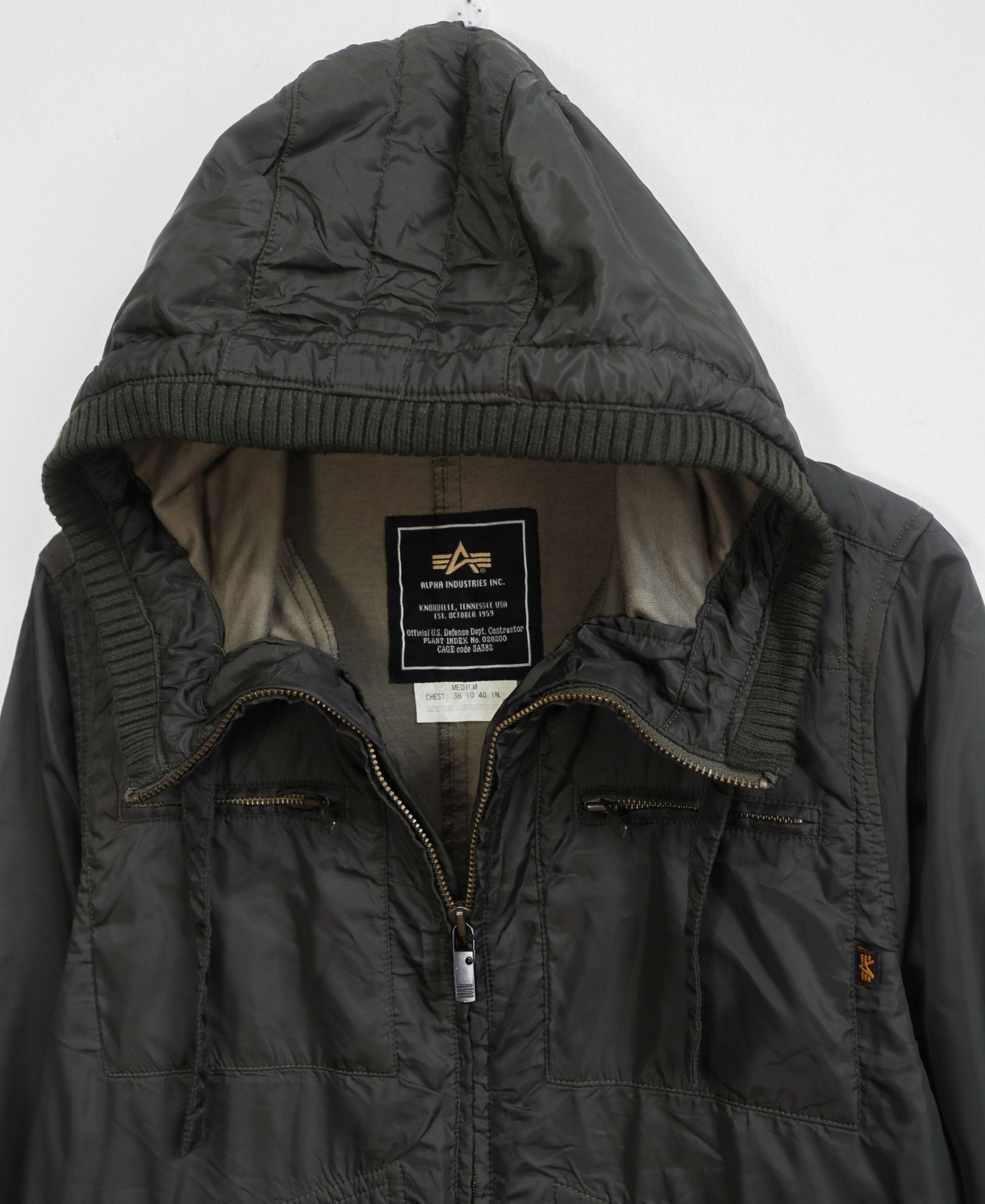 11.22.23 - VTG NYLON WINDBREAKER JACKET - ALPHA INDUSTRIES