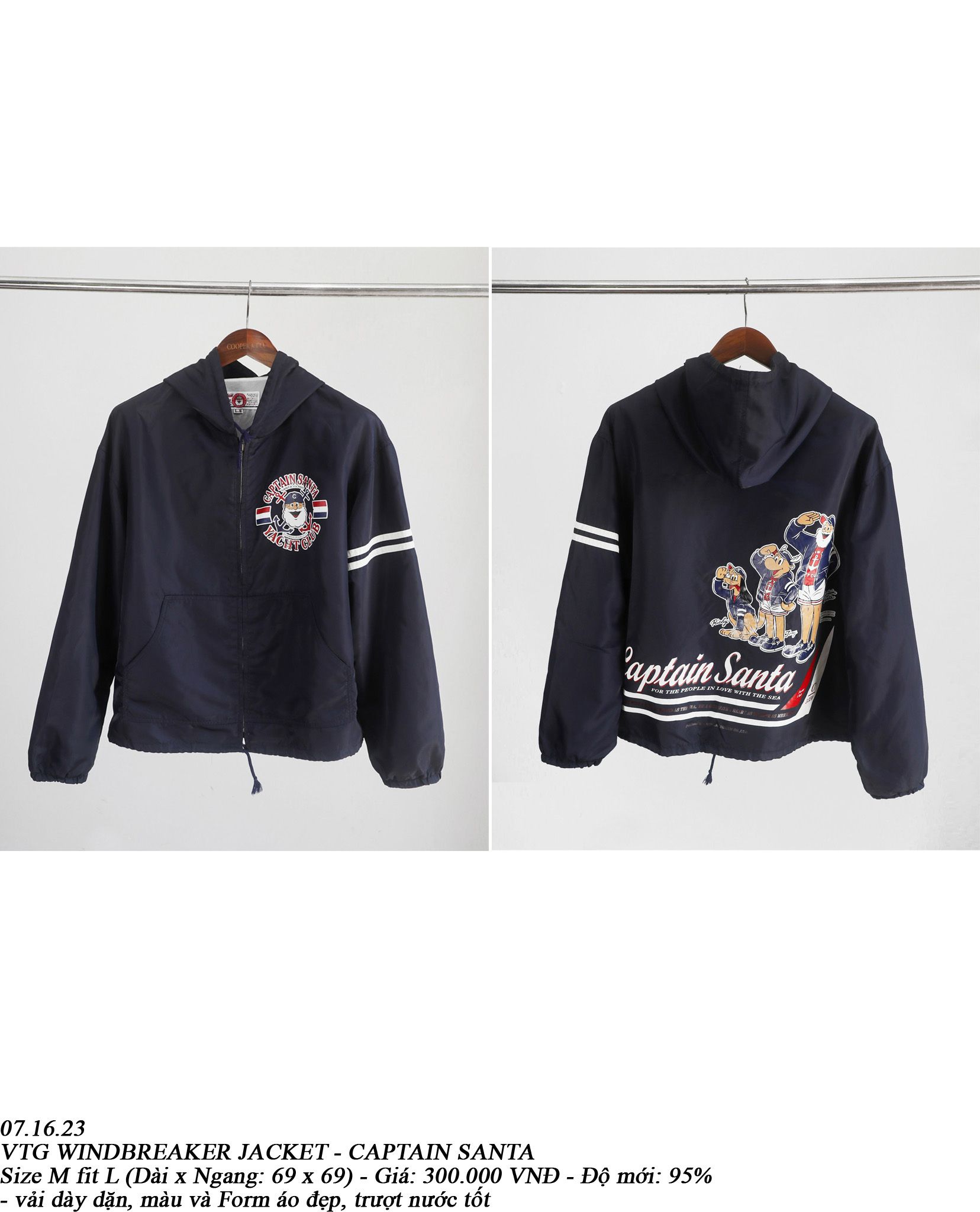 07.16.23 - VTG WINDBREAKER JACKET - CAPTAIN SANTA