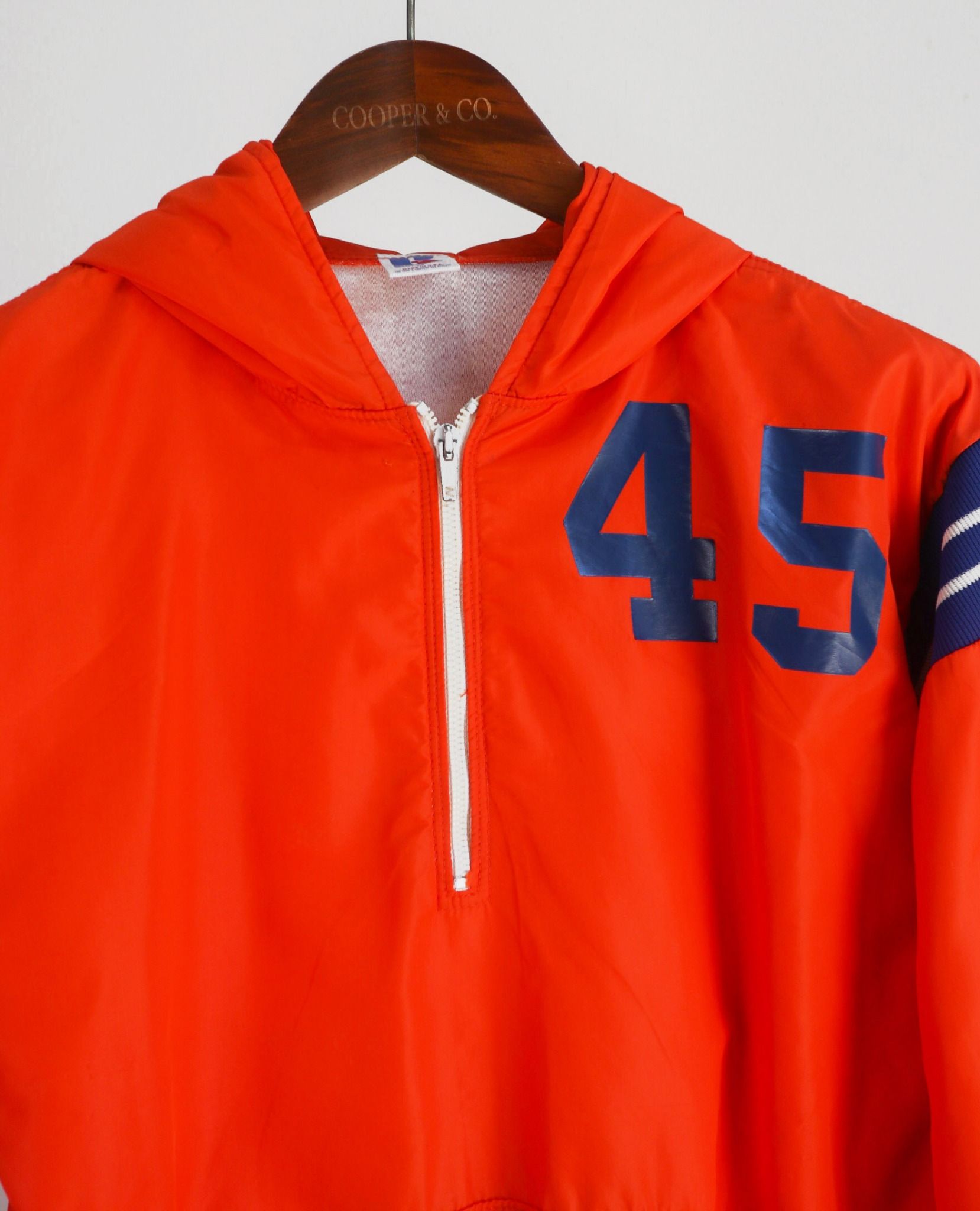 07.16.23 - VTG QUARTER ZIP BASEBALL JACKET - RUSSELL ATHLETIC