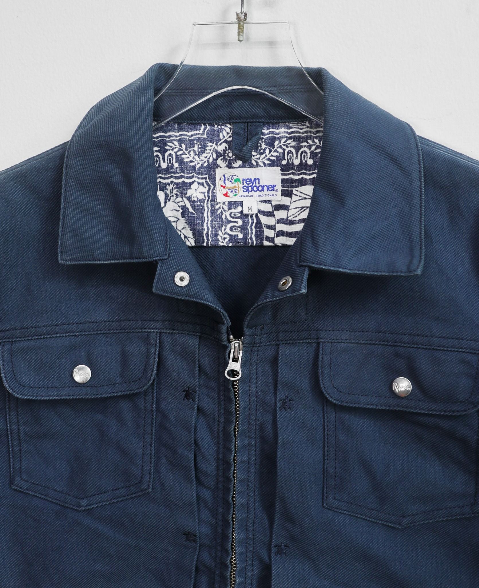 11.28.23 - VTG CROPPED DENIM WORK JACKET - REYN SPOONER
