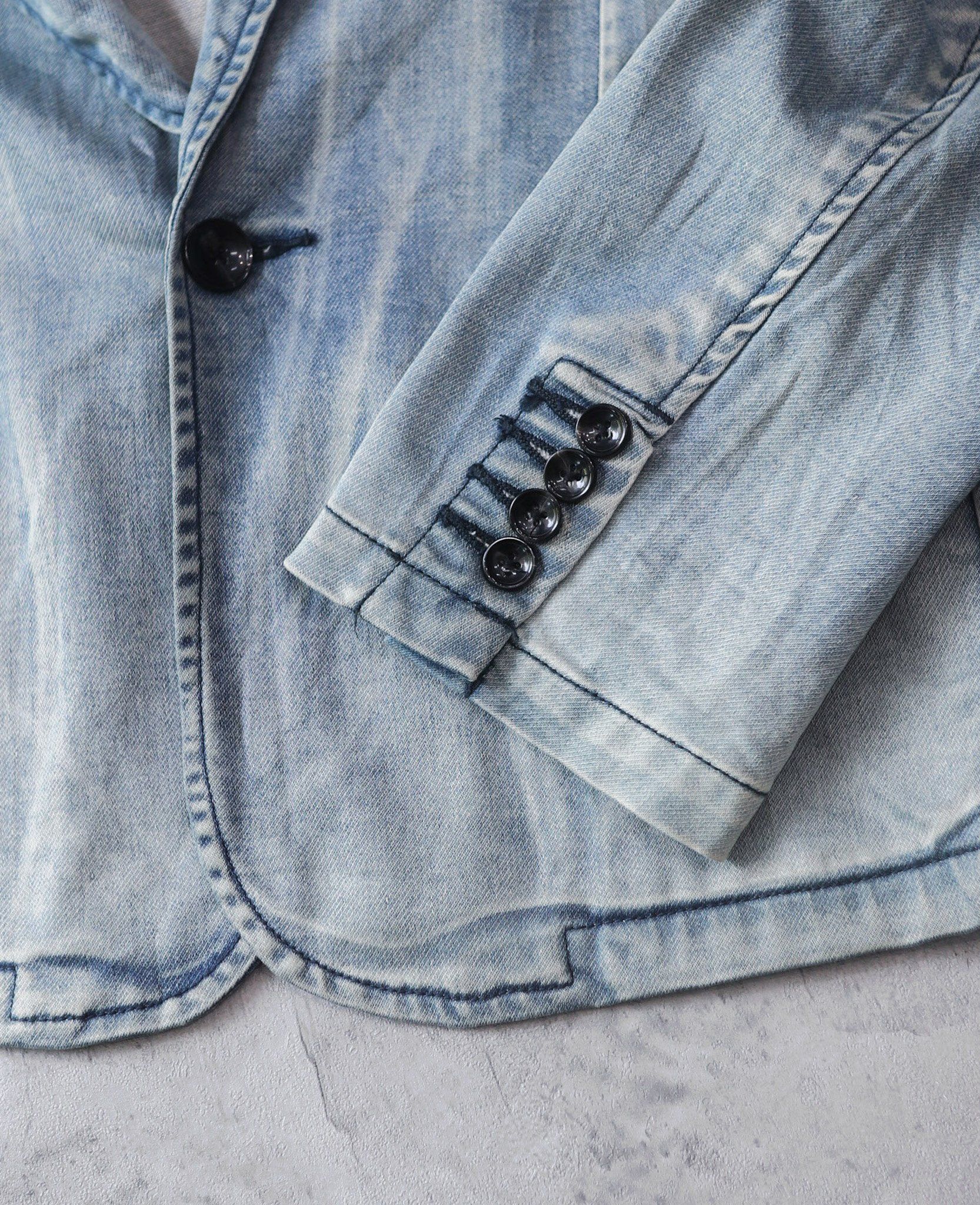 03.31.24 - VTG DENIM BLAZER JACKET - OUT AGE