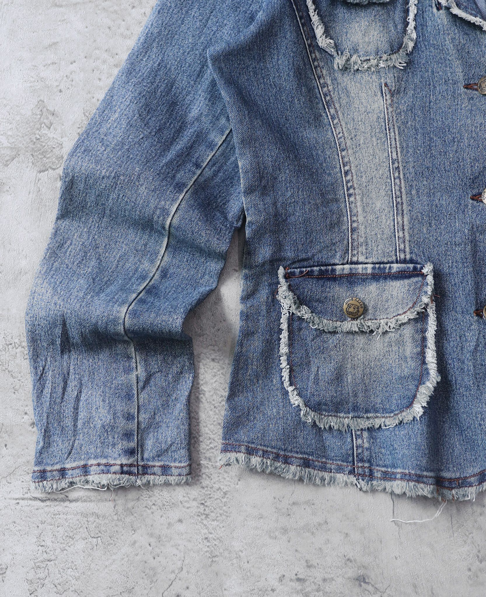 03.31.24 - VTG DENIM BLAZER JACKET - BETTY BOOP 2003