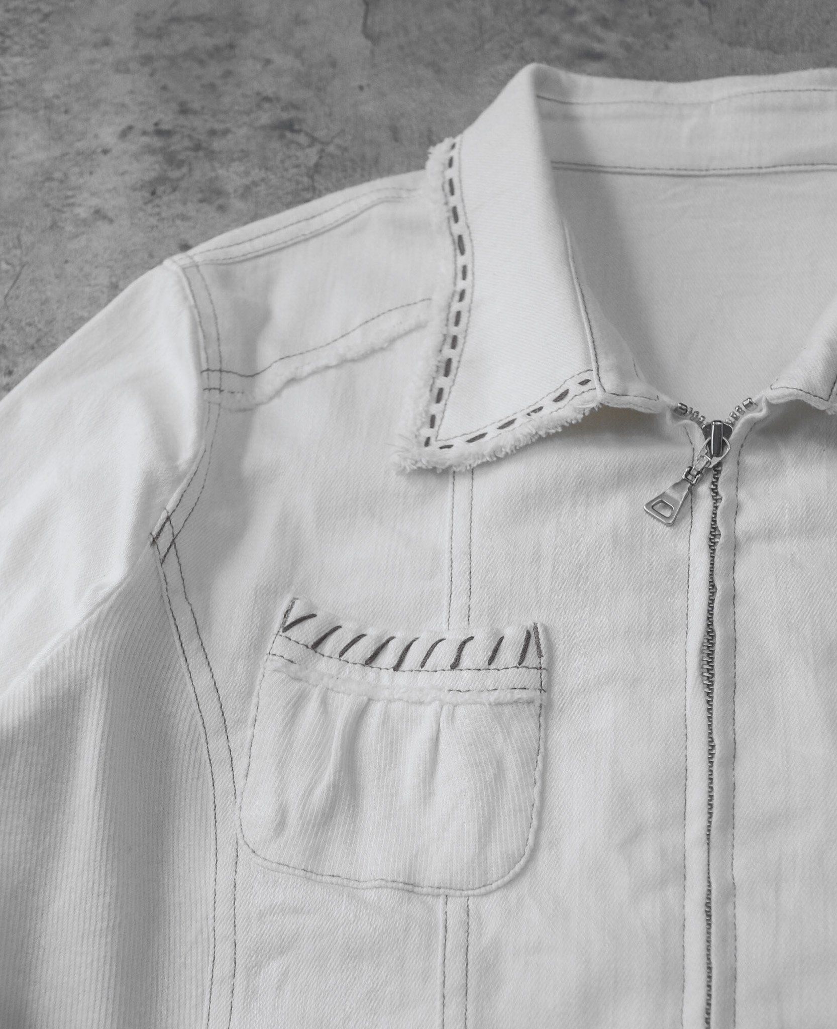 03.31.24 - VTG DENIM BLOUSON SKIRT JACKET - MCCT by INOCENTE