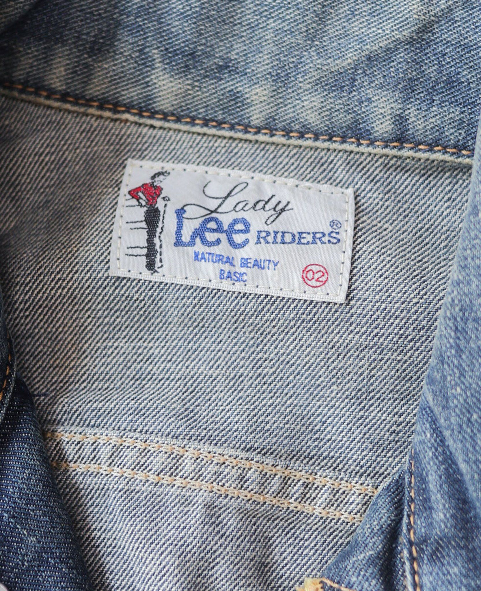 03.31.24 - VTG CROPPED DENIM TRUCKER JACKET - LADY LEE RIDERS x NATURAL BEAUTY BASIC