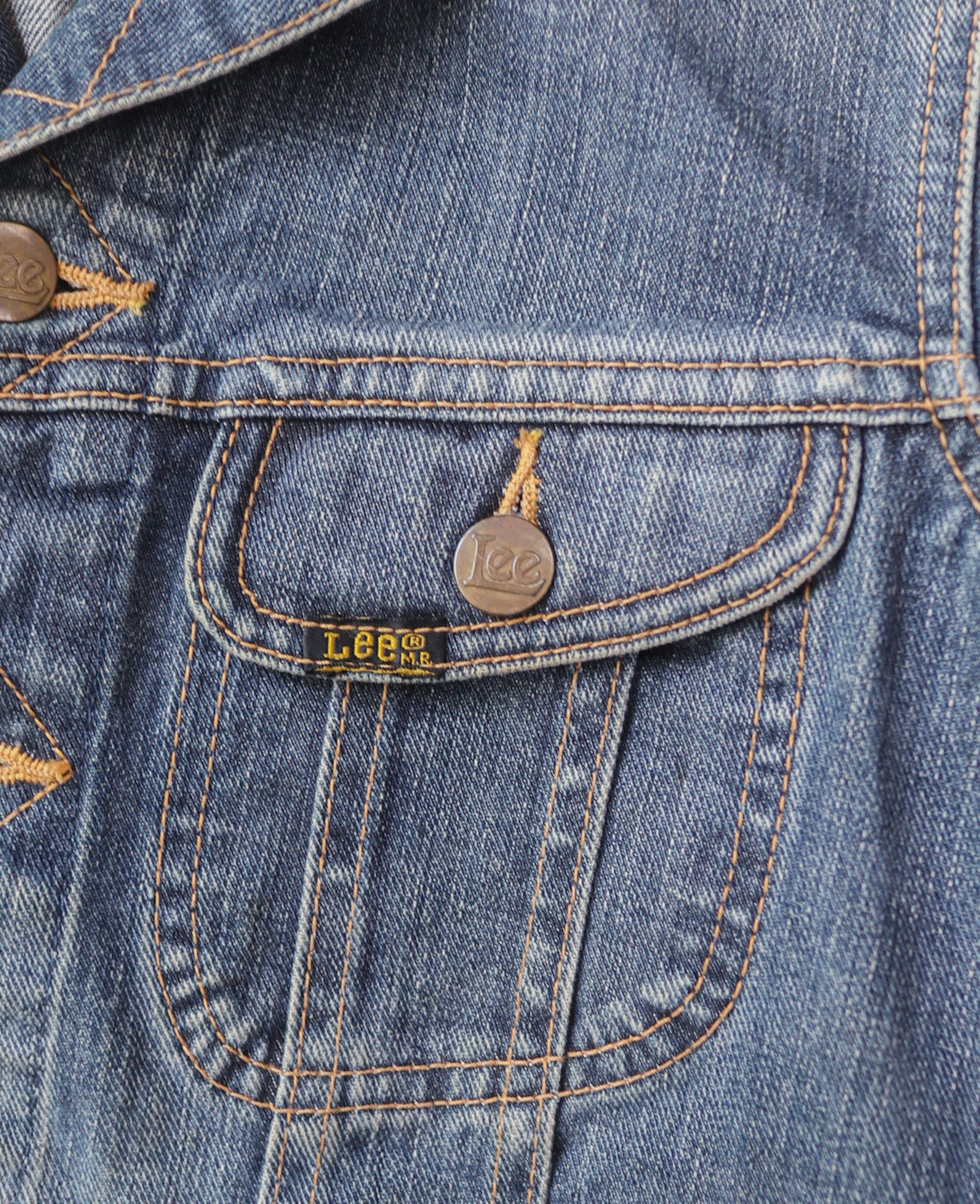 03.31.24 - VTG CROPPED DENIM TRUCKER JACKET - LADY LEE RIDERS x NATURAL BEAUTY BASIC