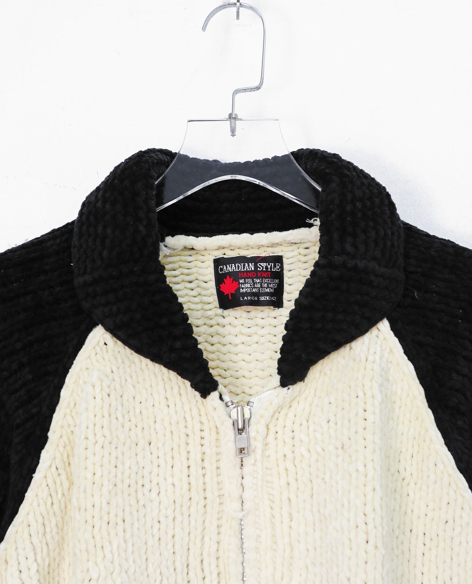 11.12.22 - VTG KNIT VARSITY JACKET - CANADIAN STYLE