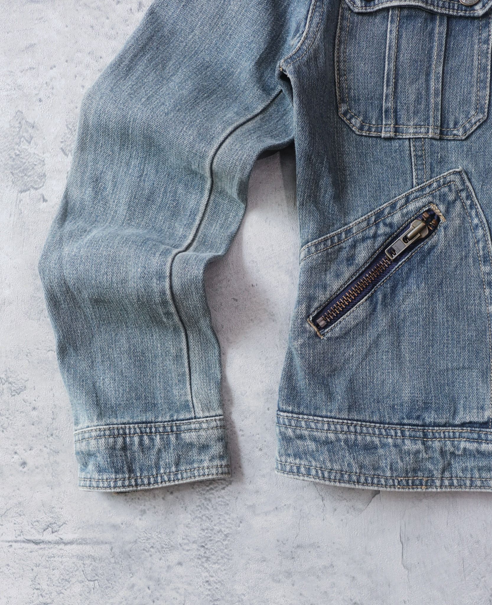 03.31.24 - VTG CROPPED DENIM RACER JACKET
