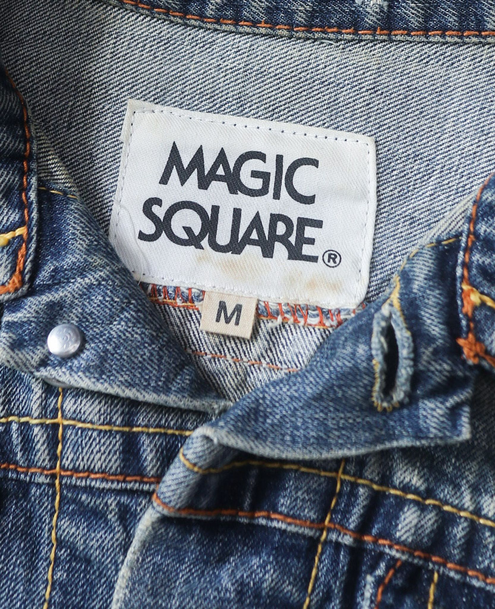 03.31.24 - VTG CROPPED DENIM TRUCKER JACKET - MAGIC SQUARE