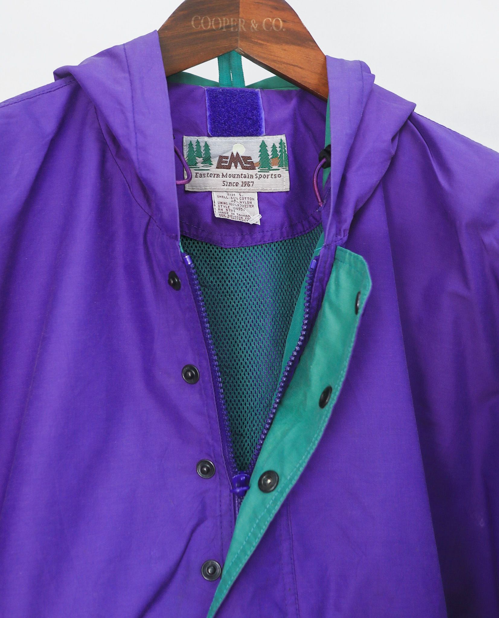 05.18.23 - VTG QUARTER ZIP WINDBREAKER JACKET - EMS