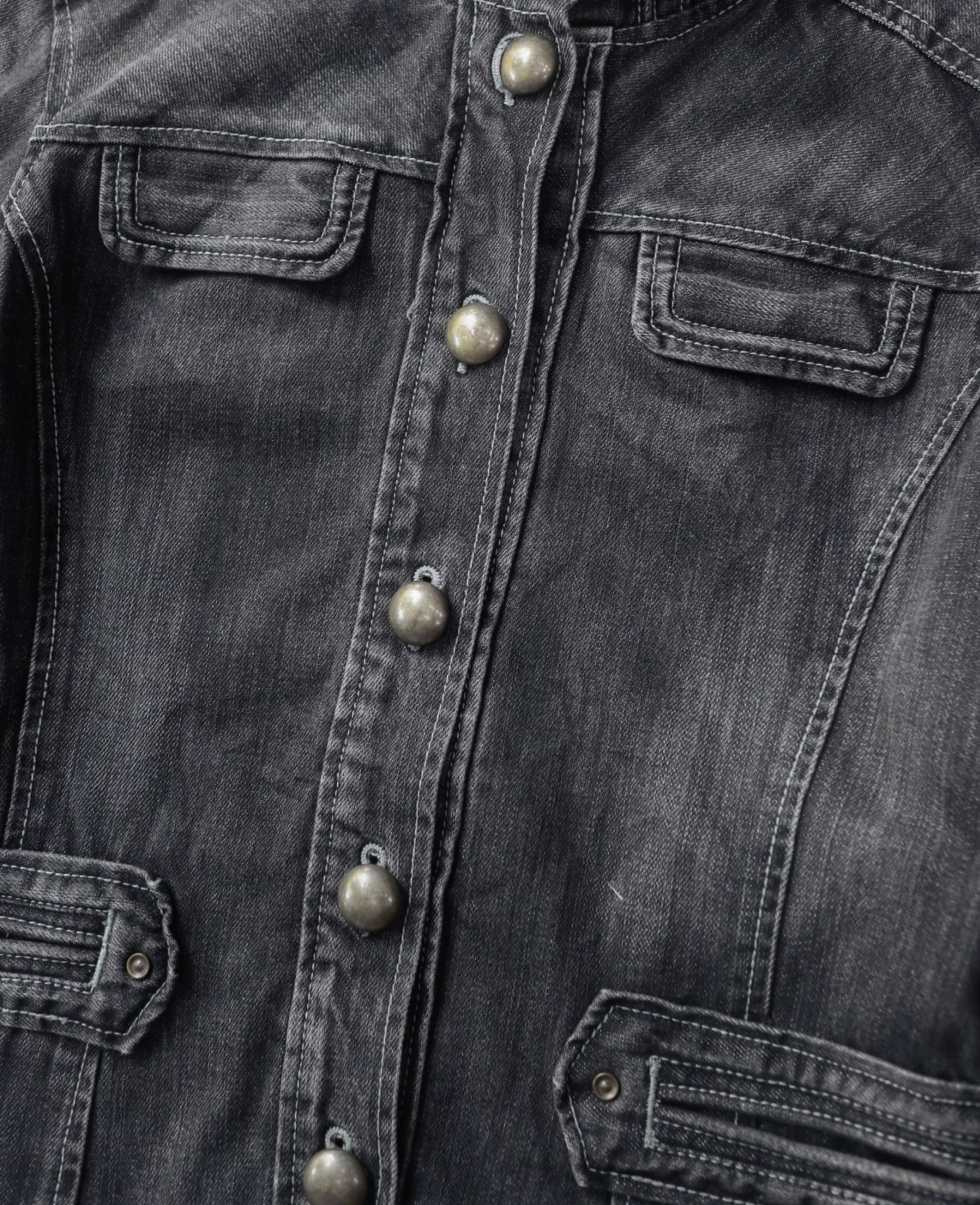 04.28.24 - VTG HOODED DENIM JACKET - EASTBOY