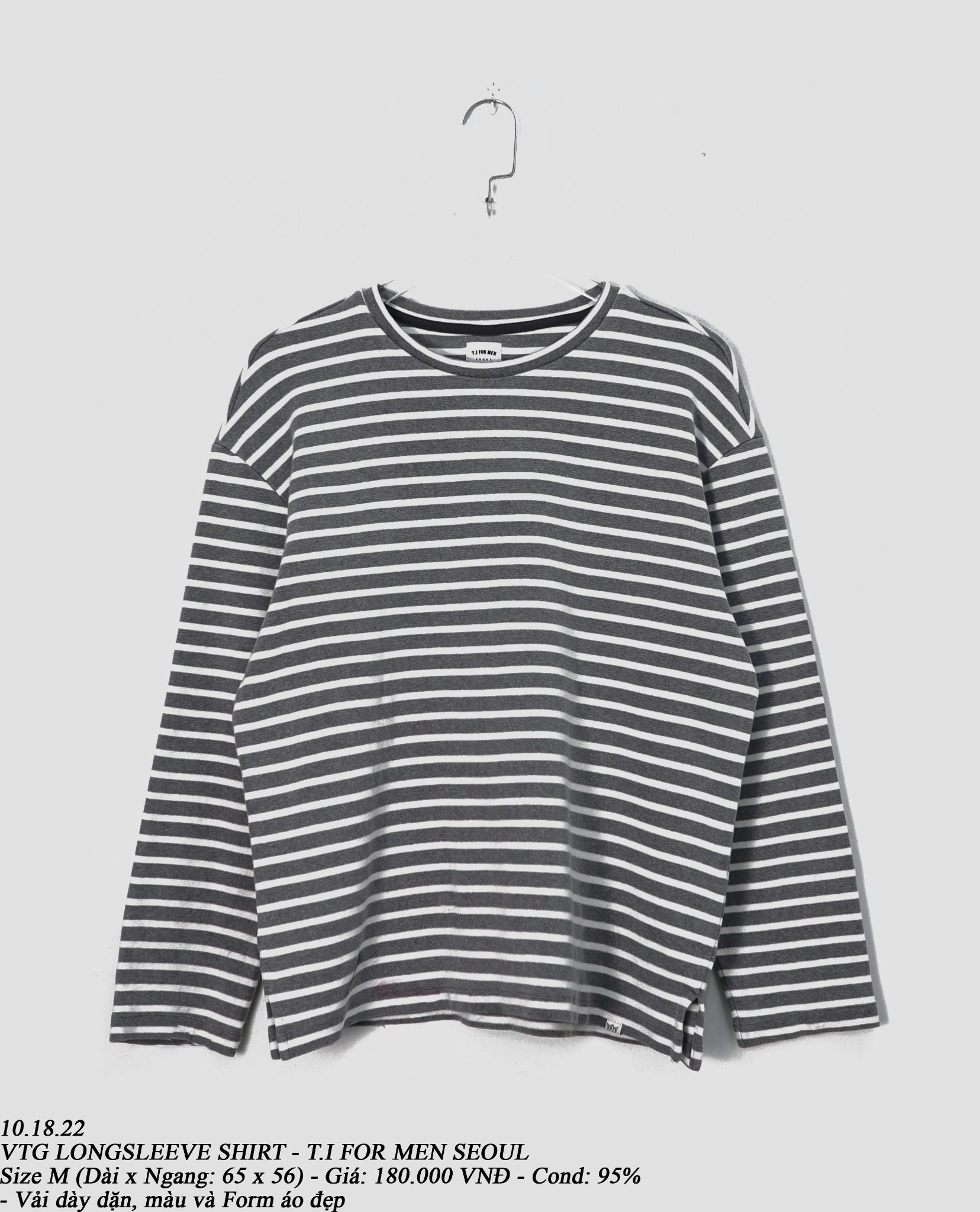 10.18.22 - VTG LONGSLEEVE SHIRT - T.I FOR MEN SEOUL