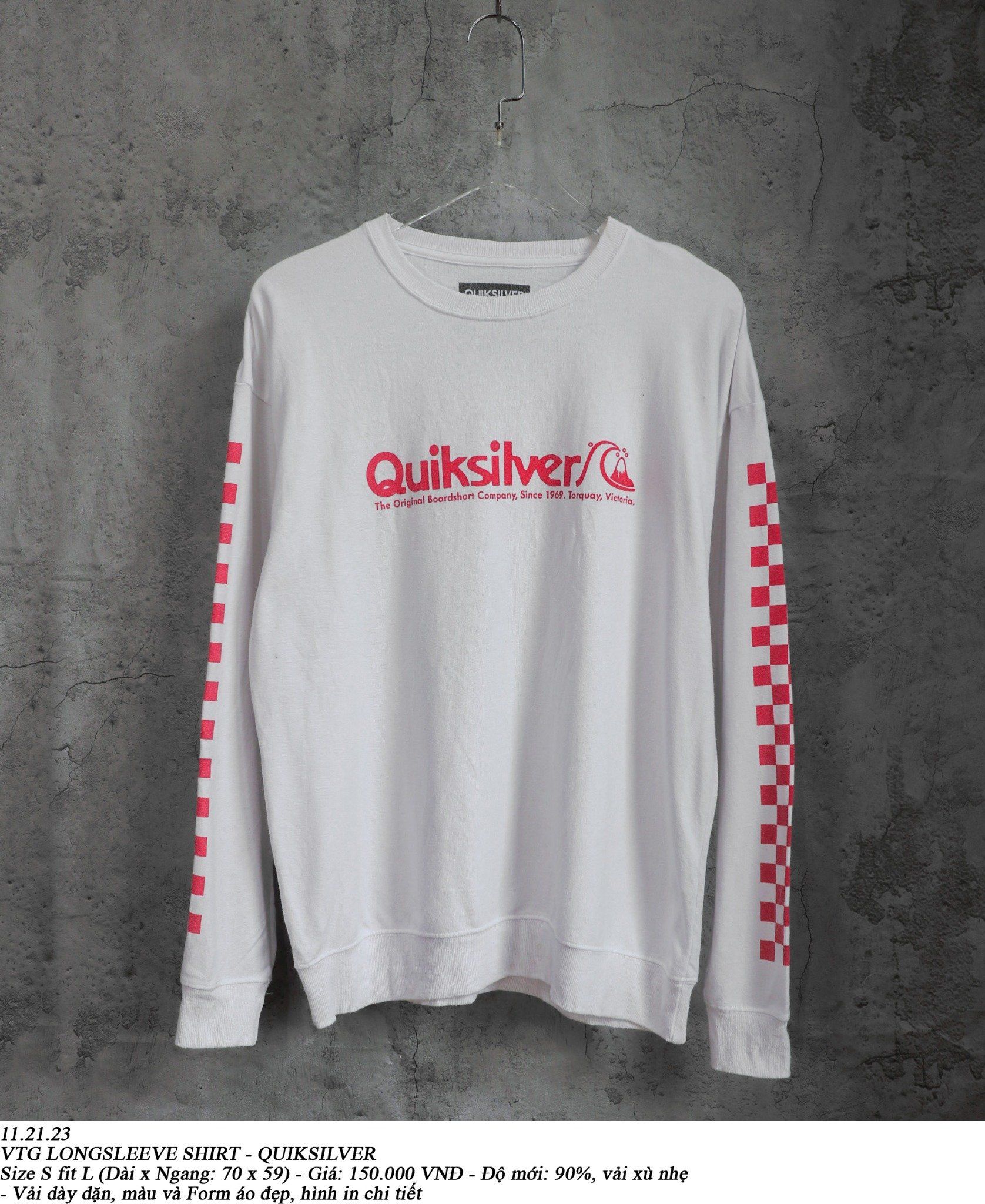 11.21.23 - VTG LONGSLEEVE SHIRT - QUIKSILVER
