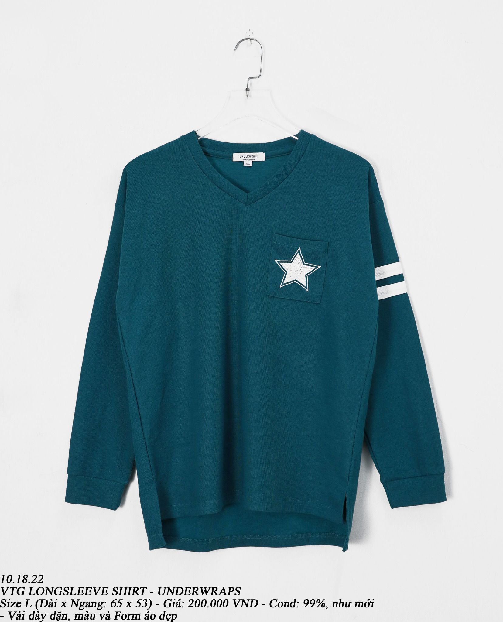 10.18.22 - VTG LONGSLEEVE SHIRT - UNDERWRAPS