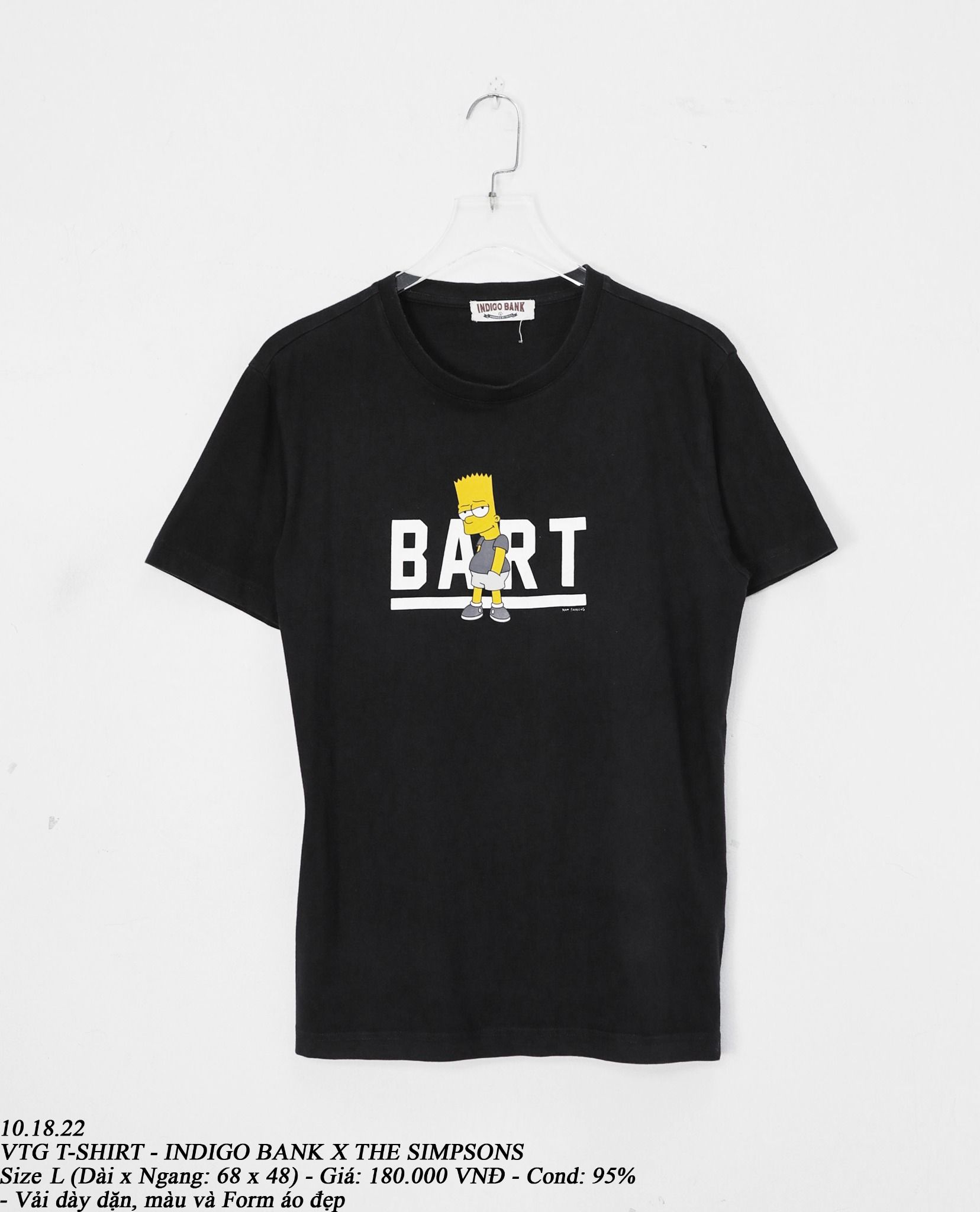 10.18.22 - VTG T-SHIRT - INDIGO BANK X THE SIMPSONS