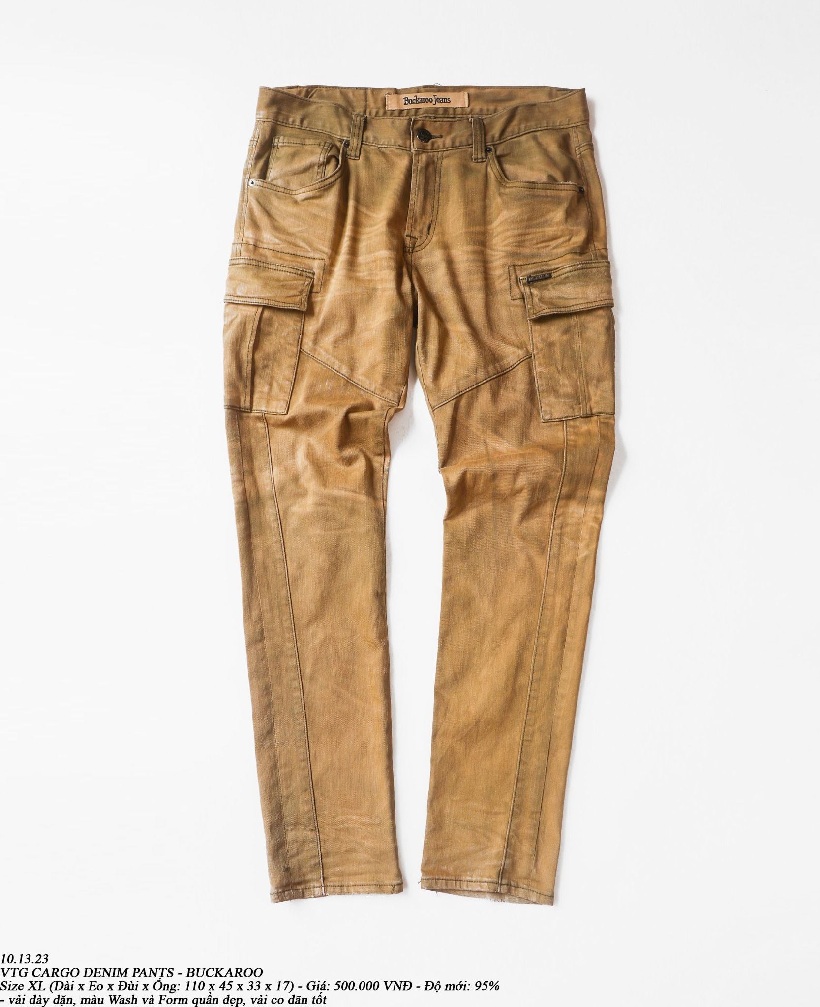 10.13.23 - VTG CARGO DENIM PANTS - BUCKAROO