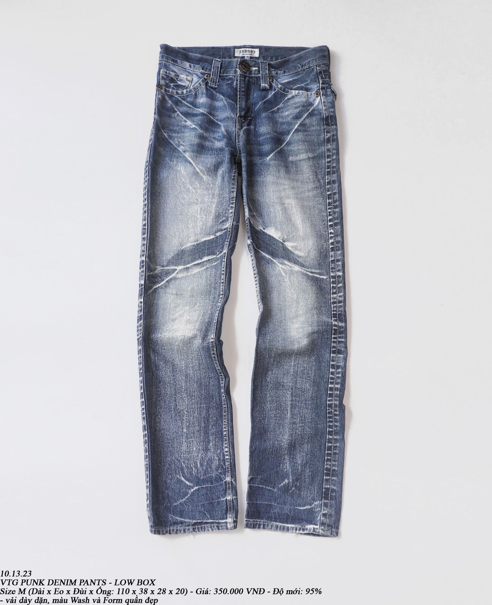 10.13.23 - VTG PUNK DENIM PANTS - LOW BOX