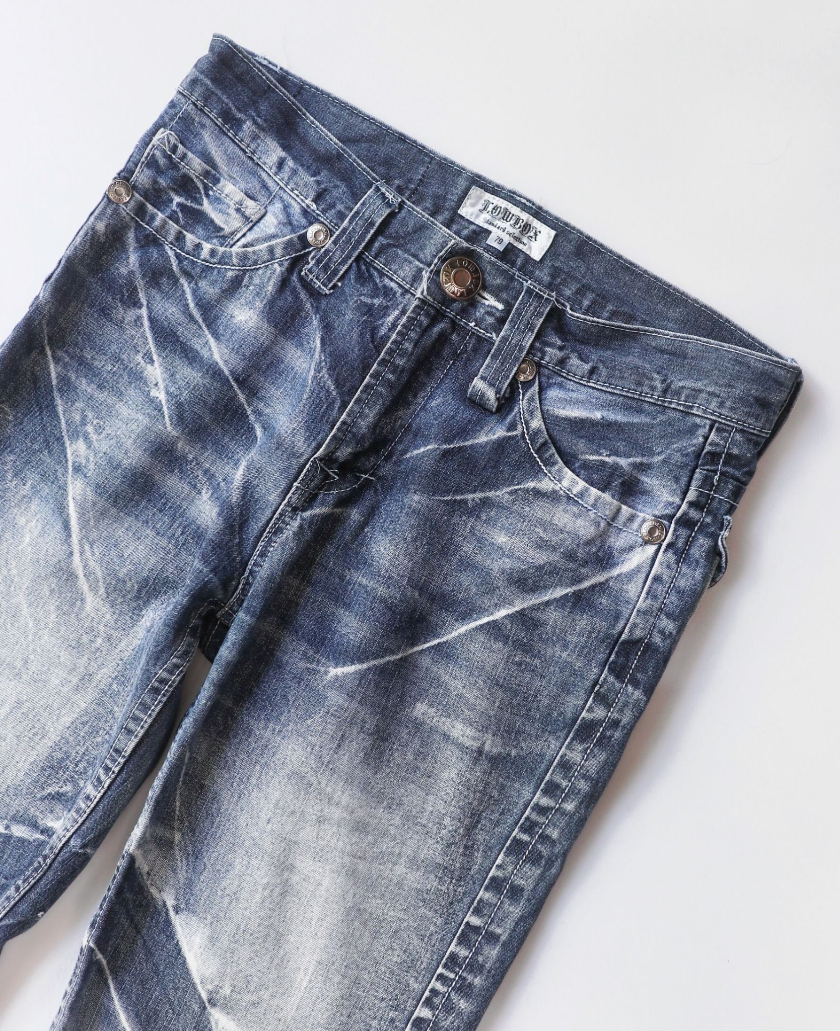 10.13.23 - VTG PUNK DENIM PANTS - LOW BOX