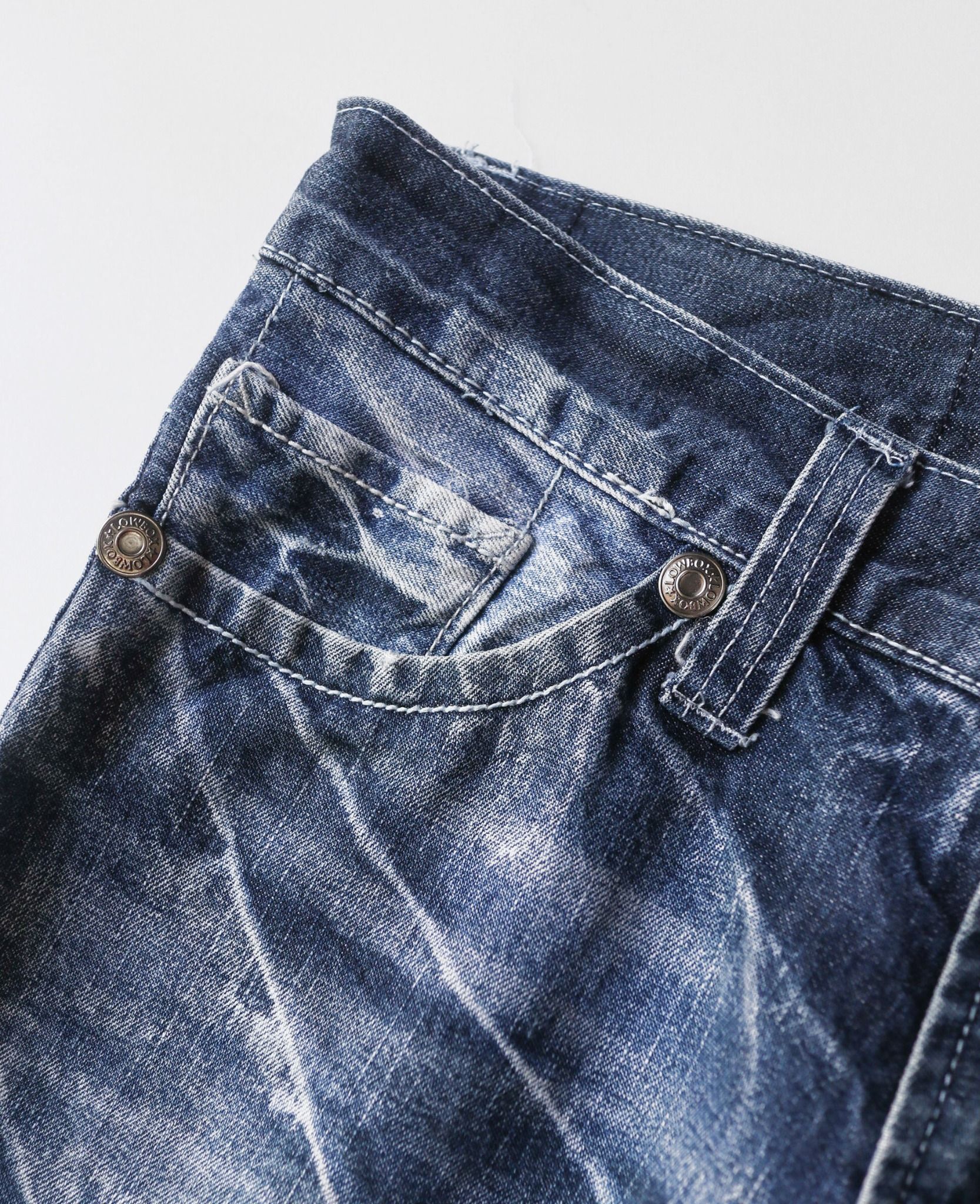 10.13.23 - VTG PUNK DENIM PANTS - LOW BOX